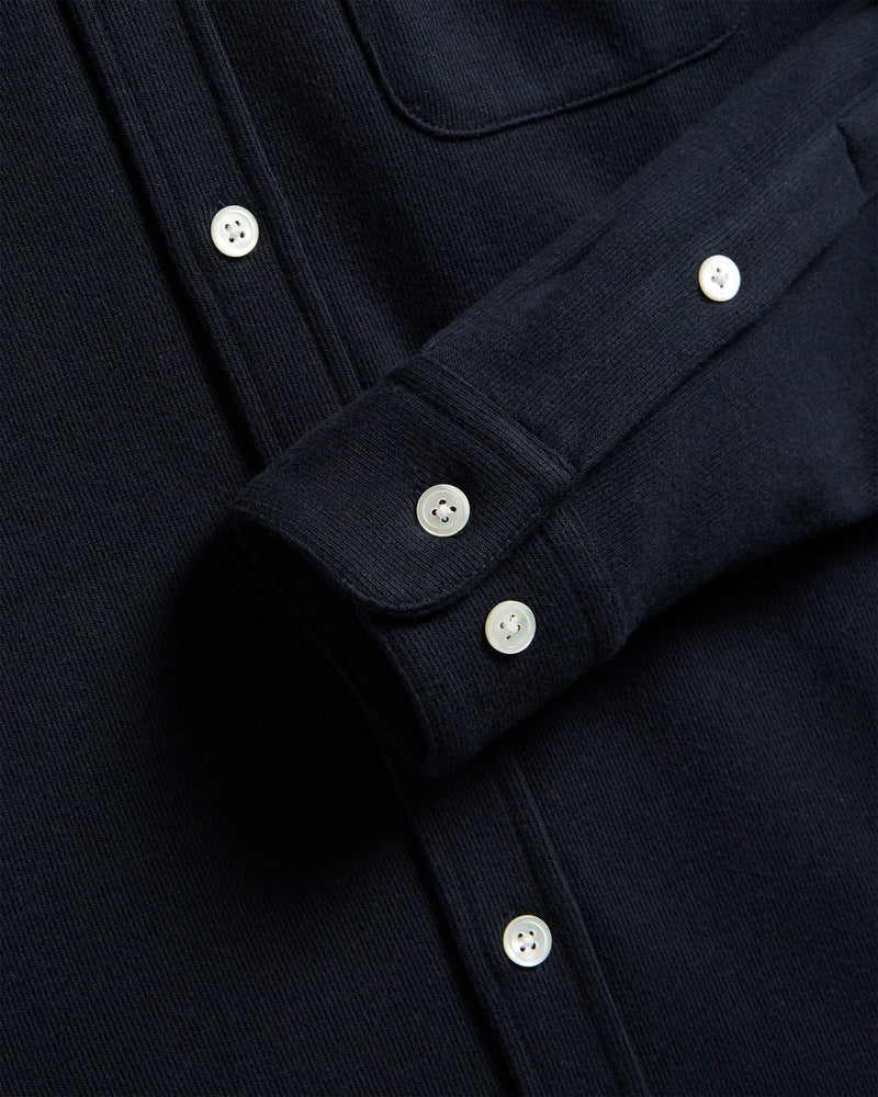 Lago Textured Knit Shirt Navy