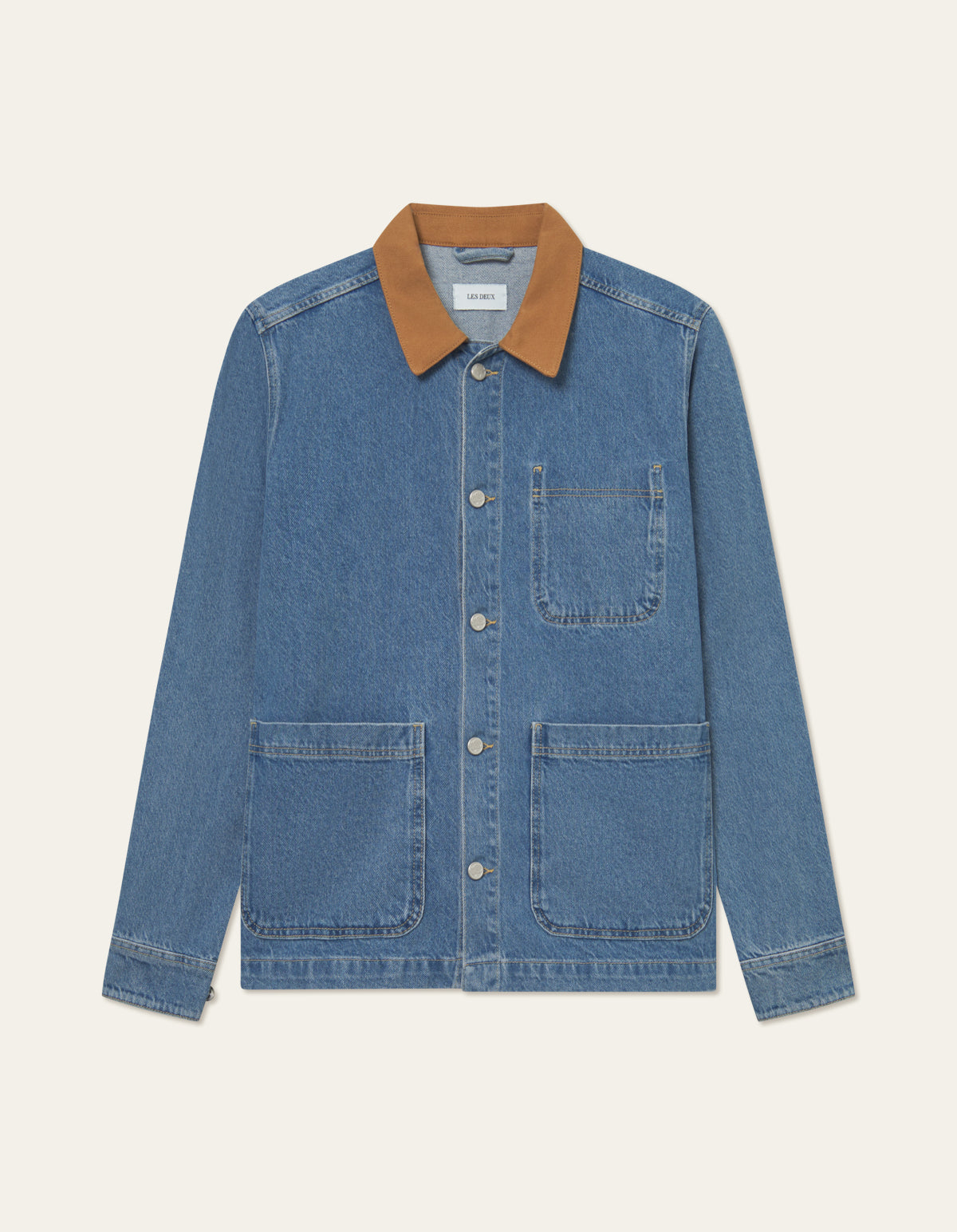 Layton Washed Denim Overshirt 2.0 Light Denim Blue