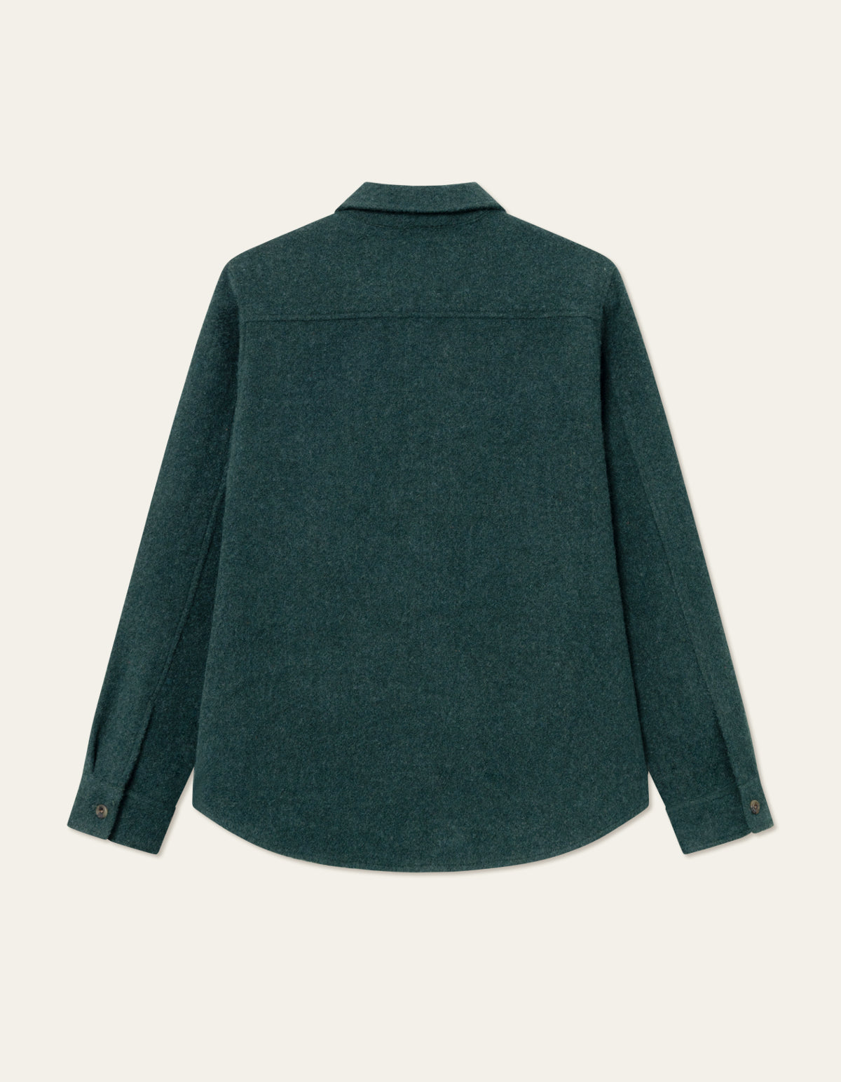 Lennon Bouclé Overshirt Pine Green