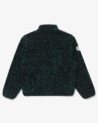Malbon x Keith Haring Sherpa Pullover, Green
