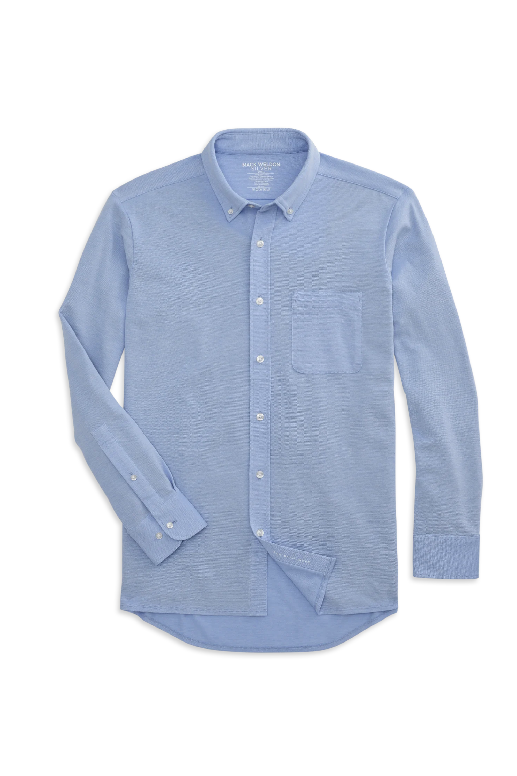 Silver Pique Shirt Chambray