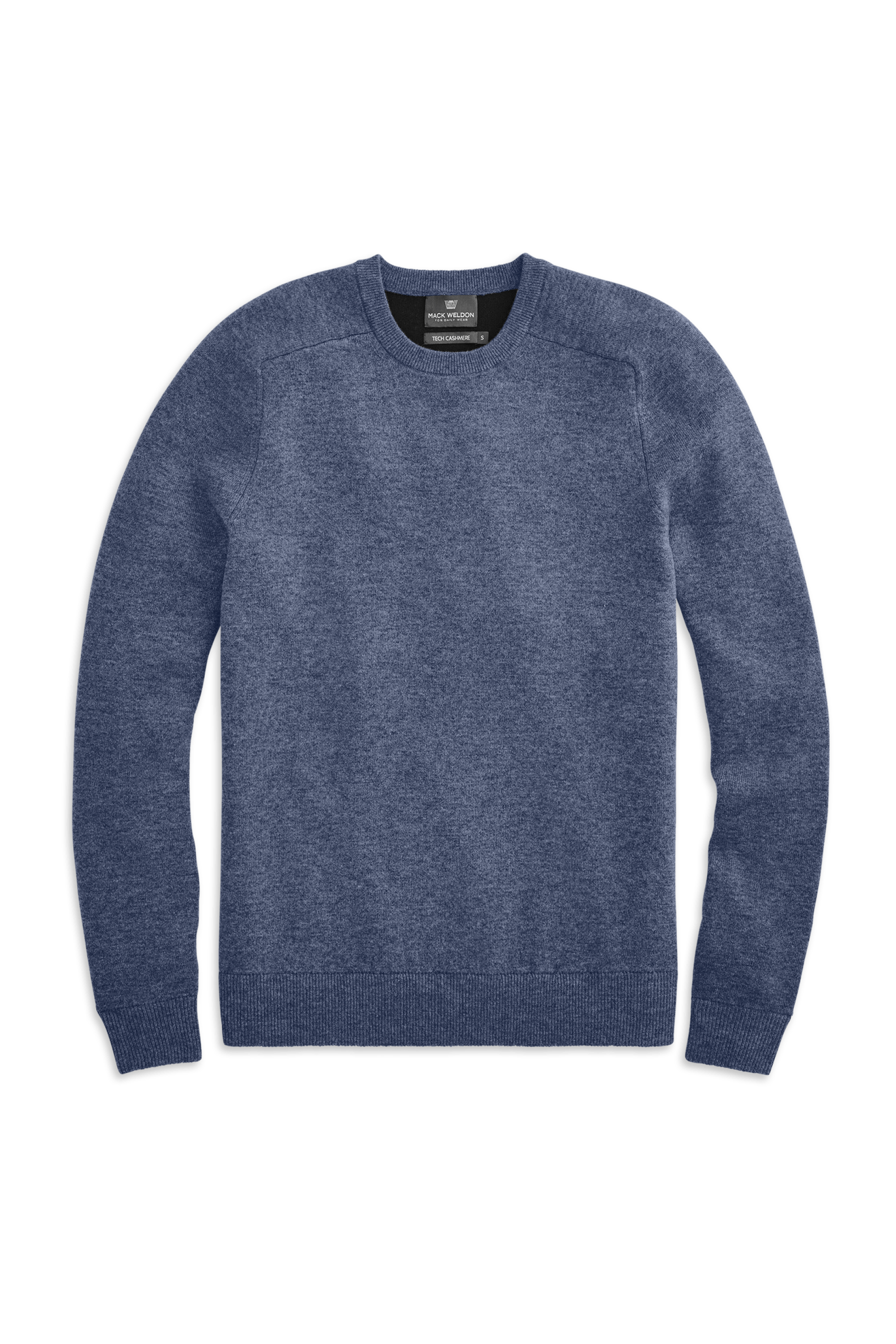 Tech Cashmere Sweater in True Navy Heather