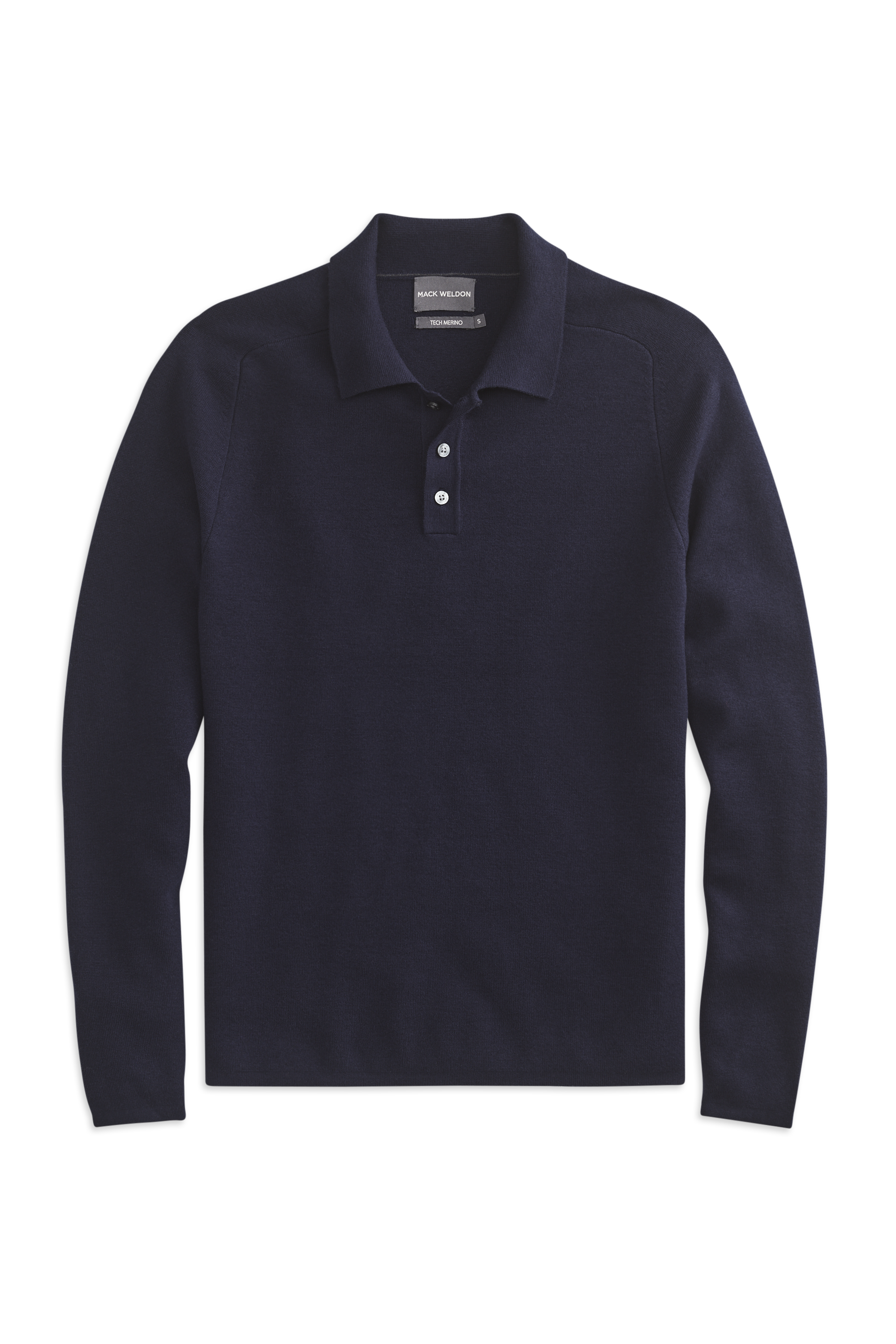 Tech Merino Sweater Polo in Total Eclipse