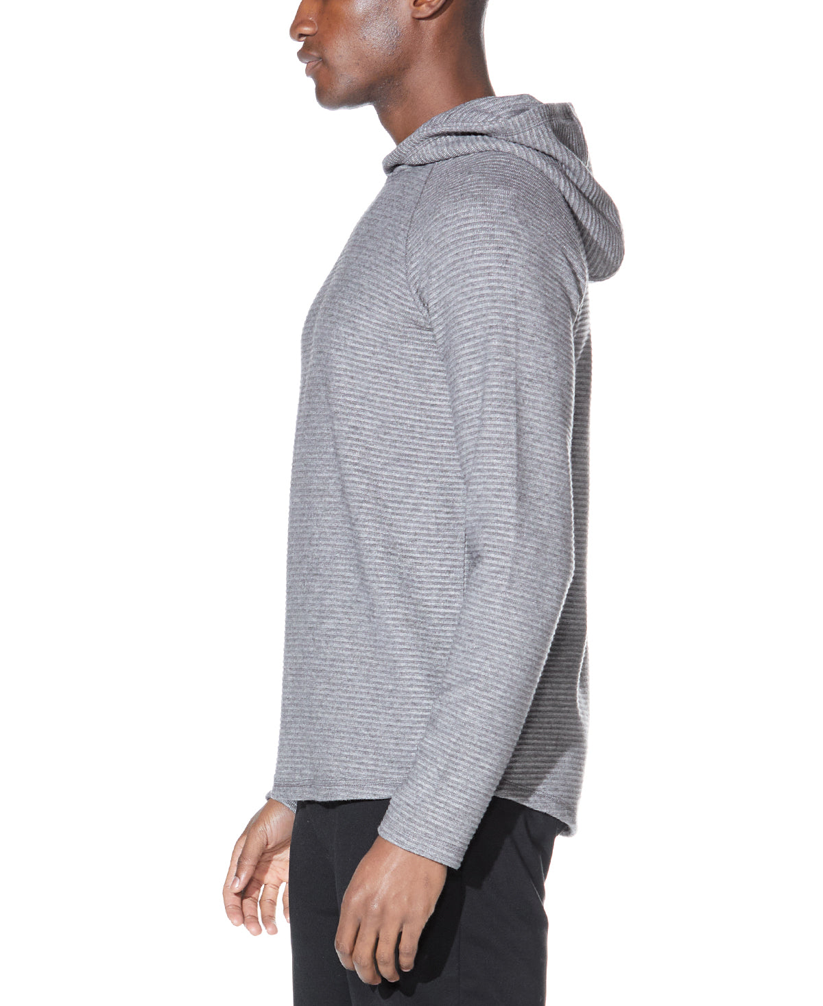 Wolfe Knit Hoodie in Heather Charcoal