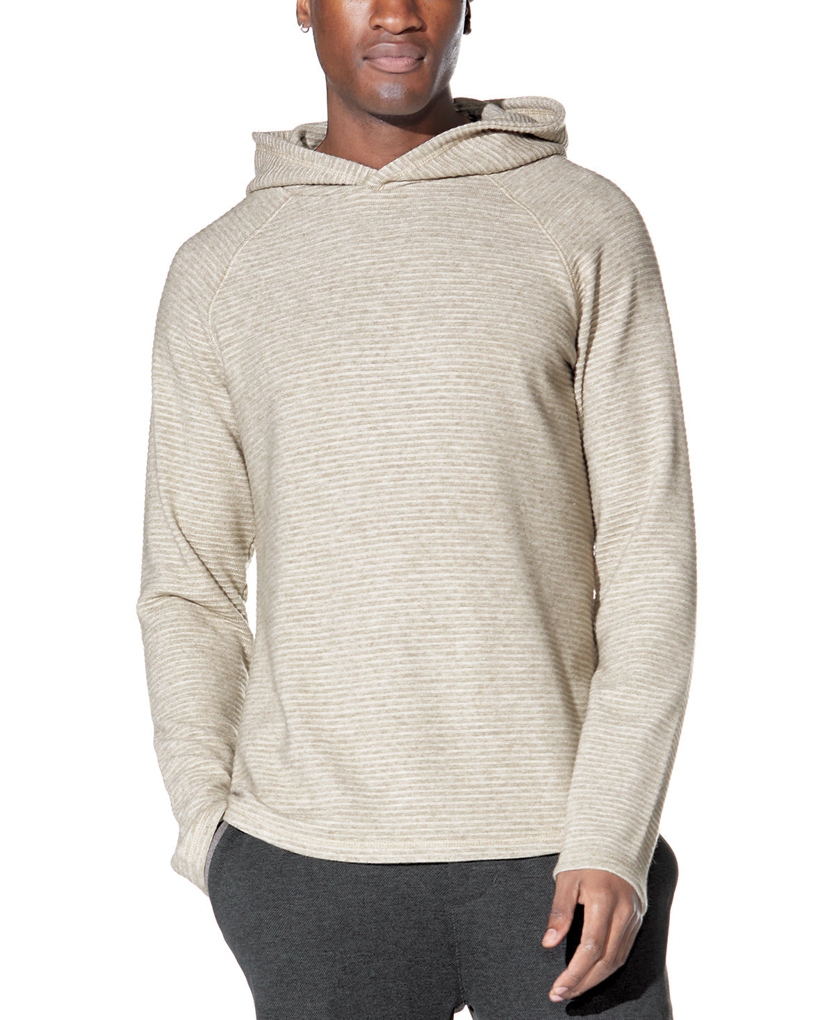 Wolfe Knit Hoodie in Heather Khaki