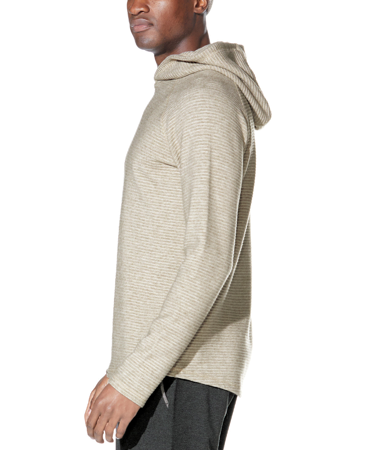 Wolfe Knit Hoodie in Heather Khaki