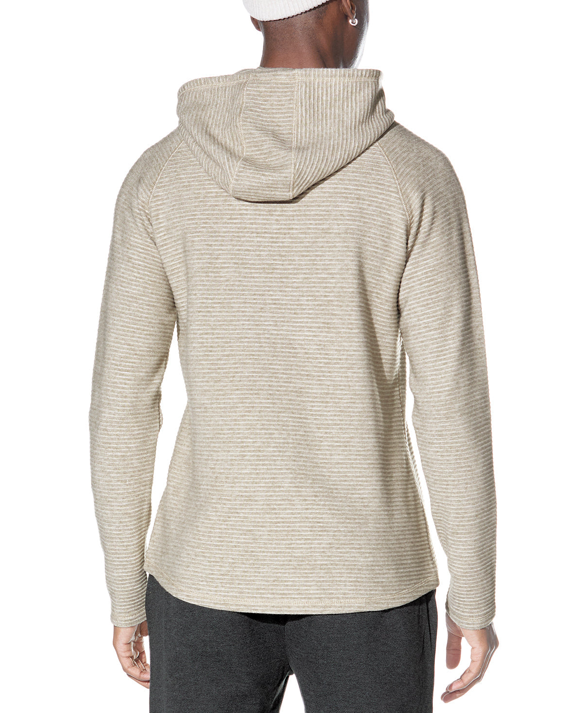 Wolfe Knit Hoodie in Heather Khaki