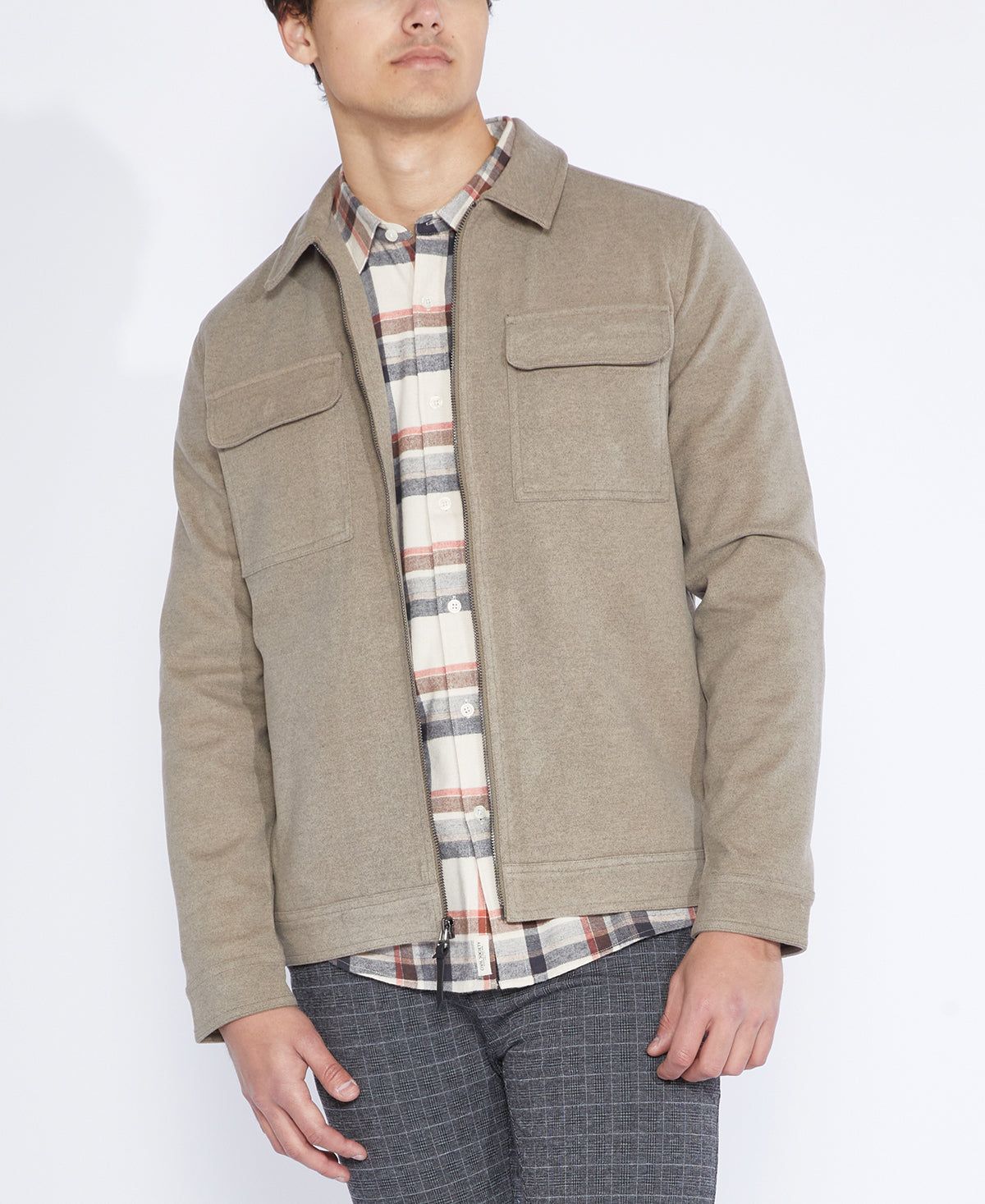 Derek CPO Jacket, Heather Khaki