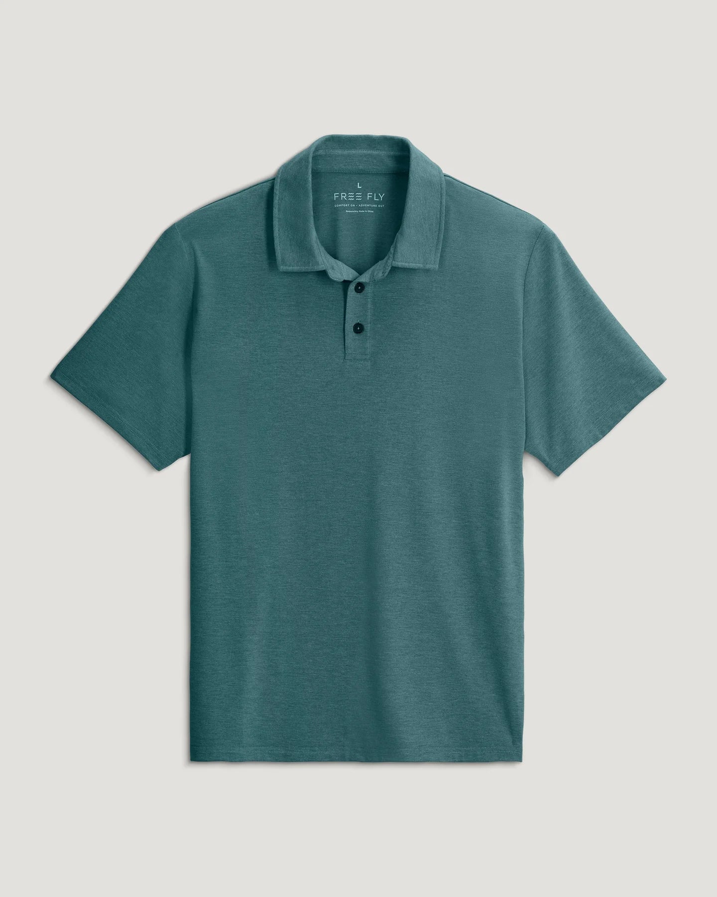 Bamboo Flex Polo II Heather Sea Pine