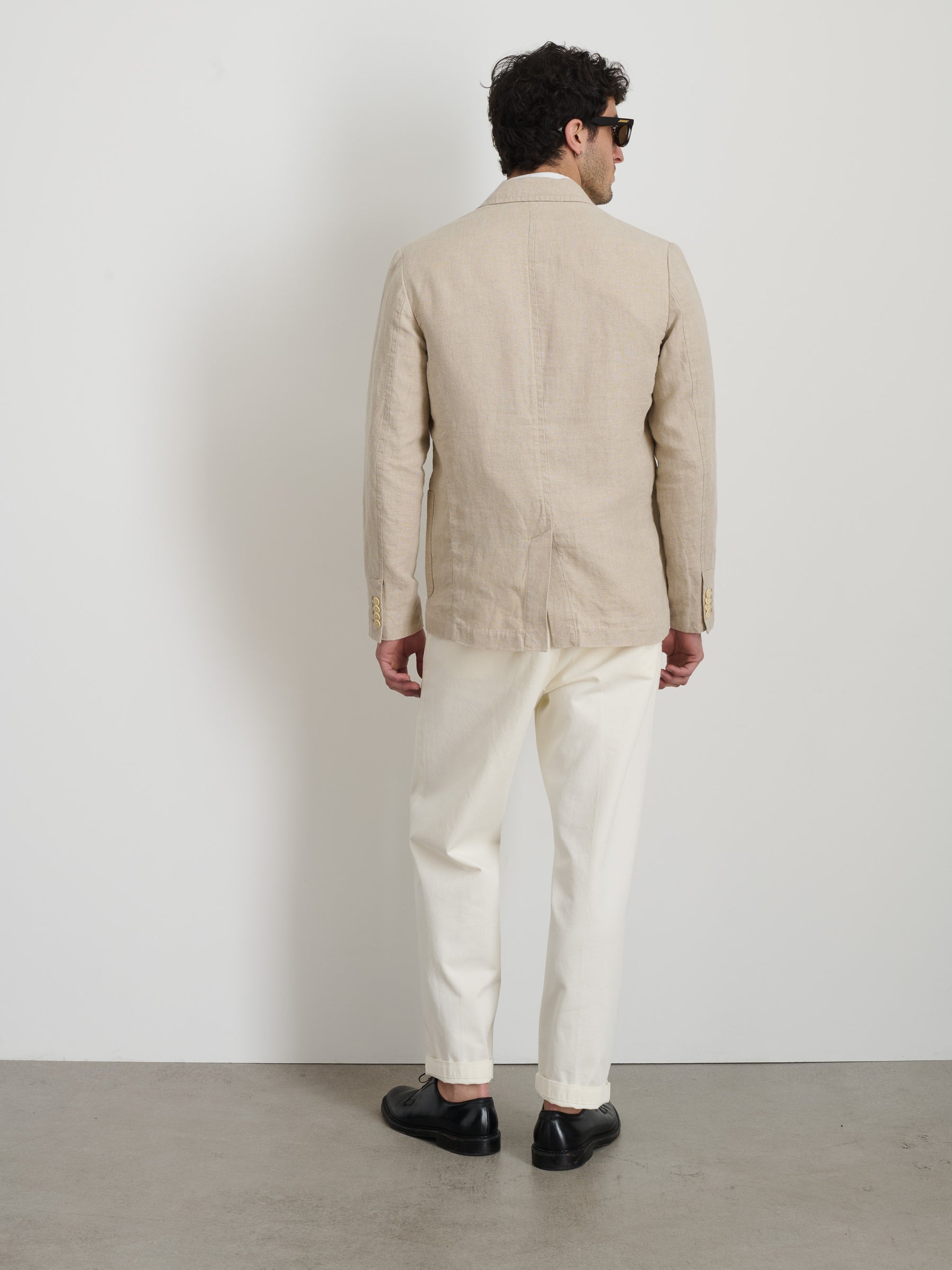 Mercer Blazer in Flax Linen Flax