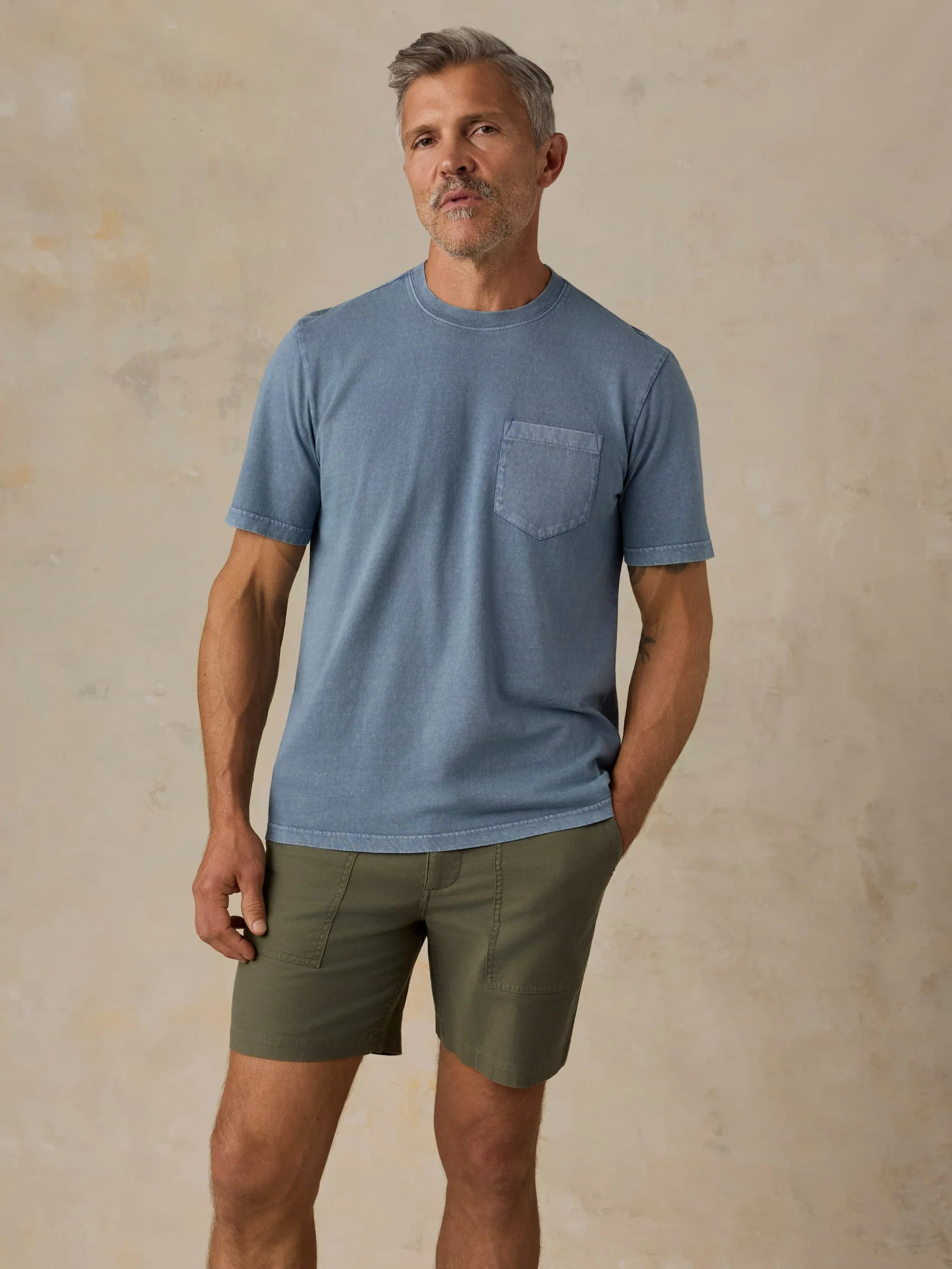 Recycled Cotton Tee Bayside Blue