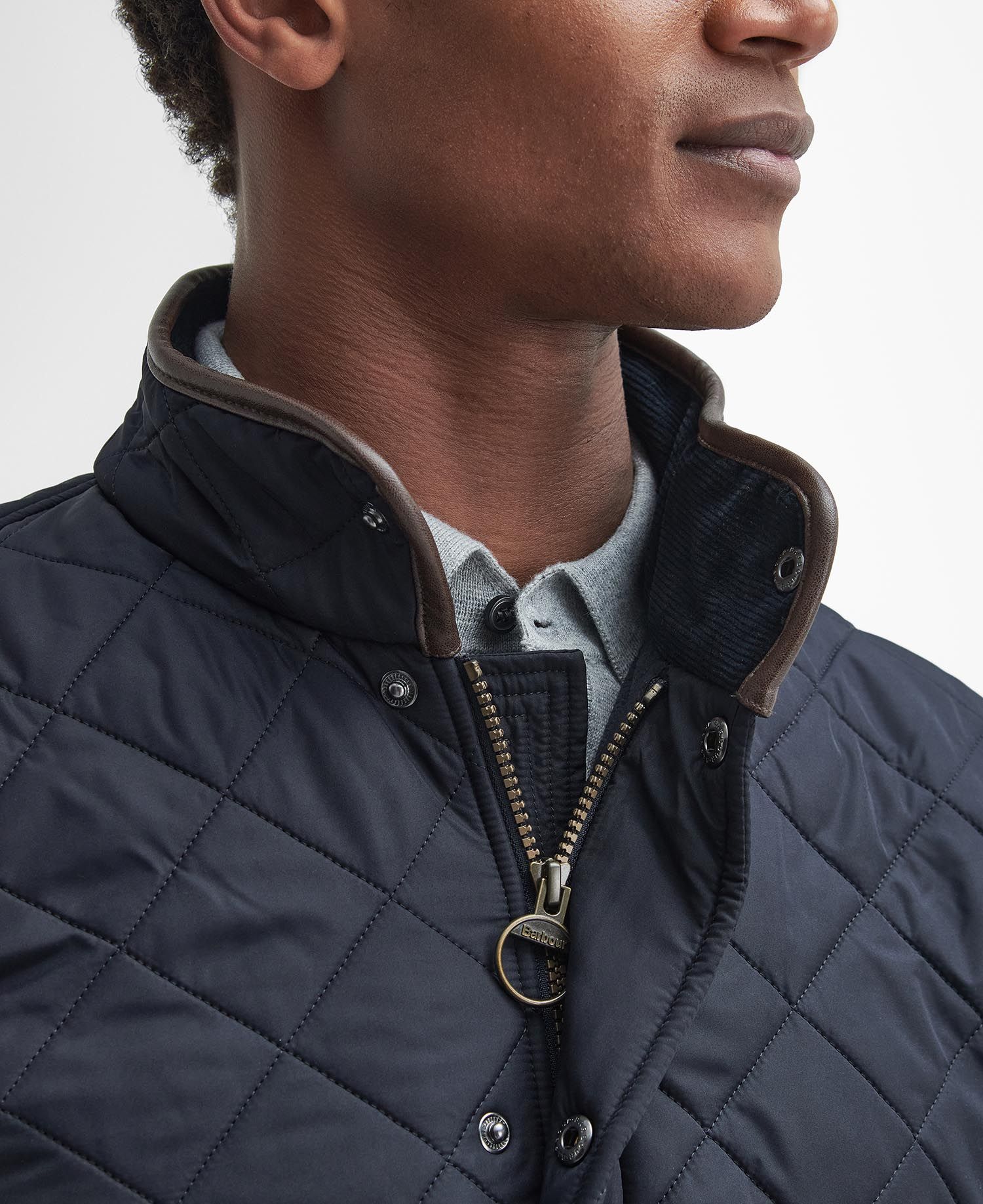 Powell Quilted Jacket in Navy