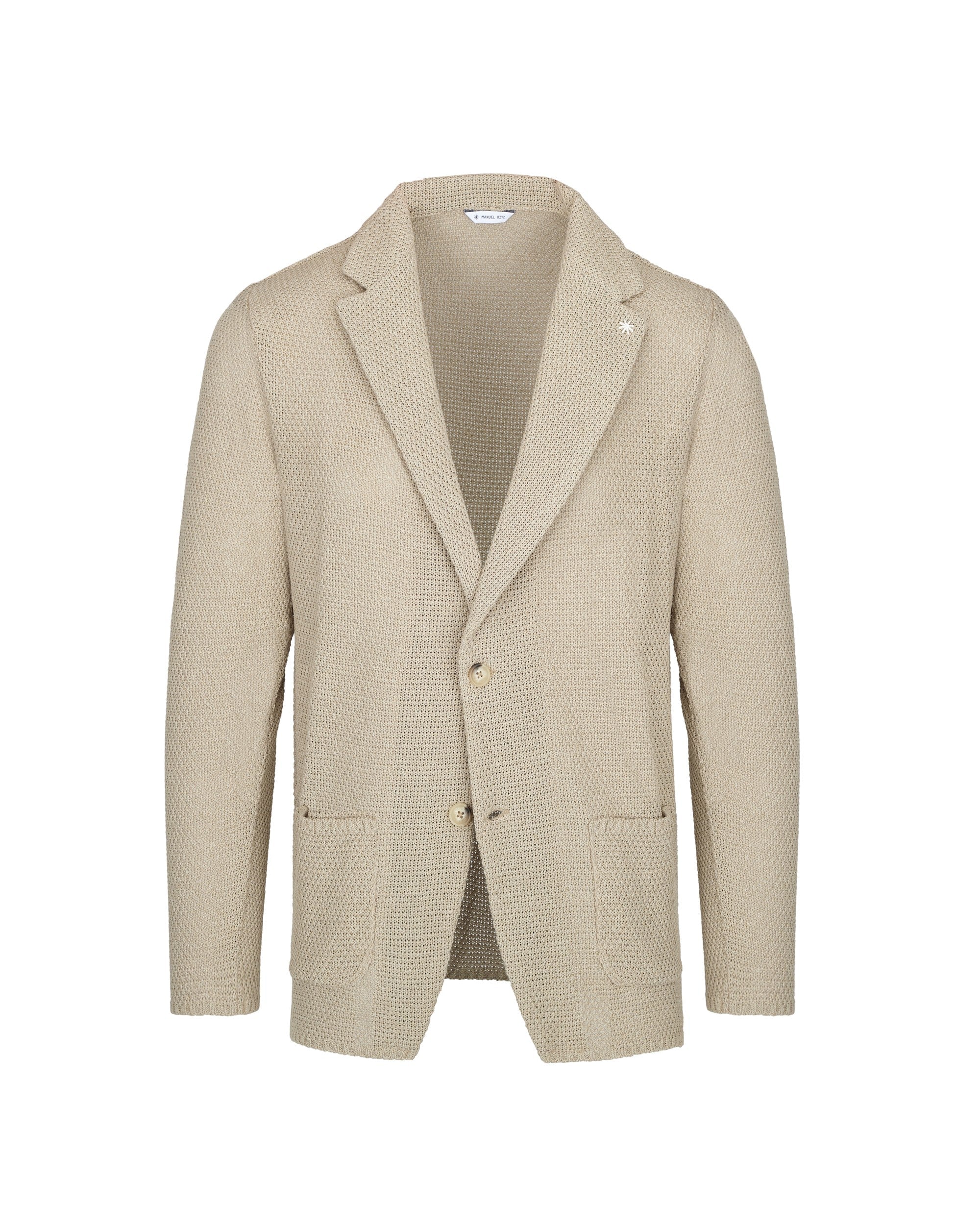 Knit Structure Blazer Beige