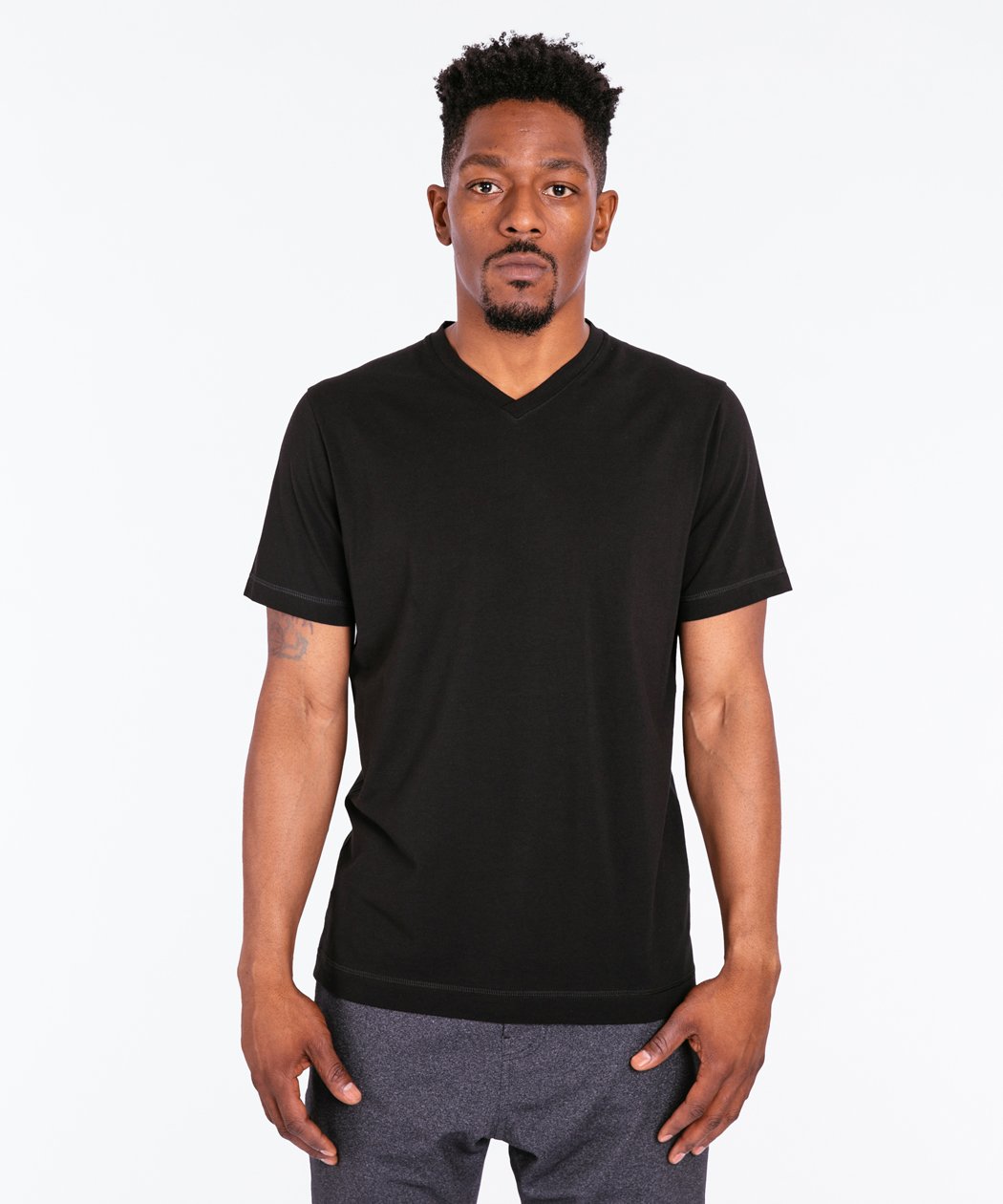 Go-To V Tee Black