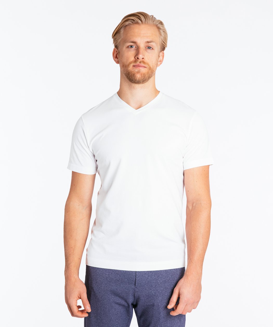 Go-To V Tee White