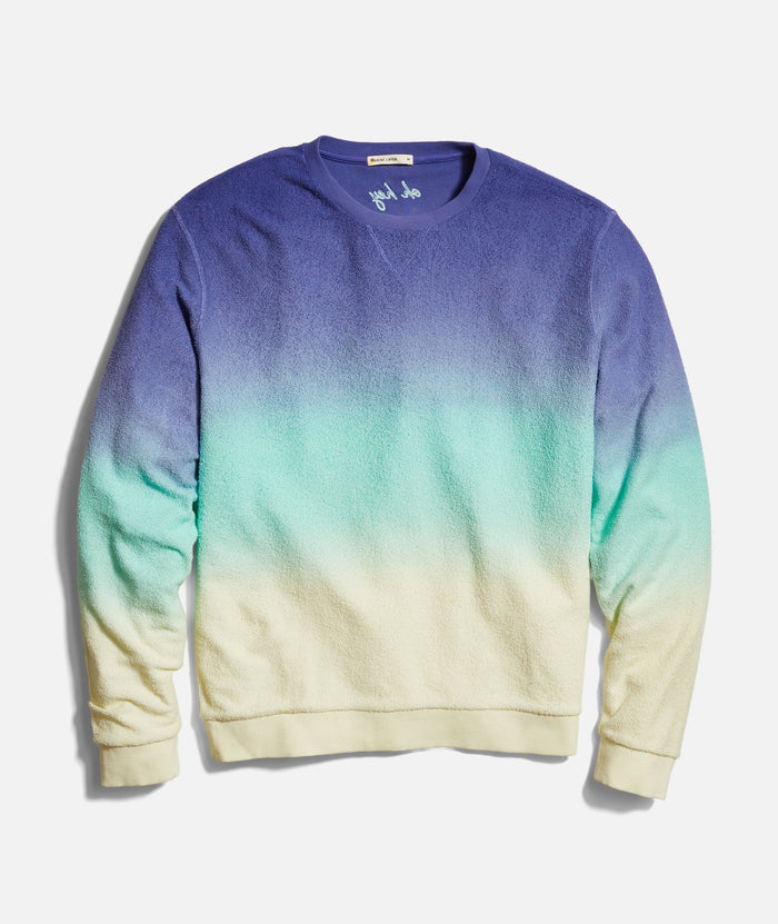 Vintage Terry Out Crewneck Cool Ombre