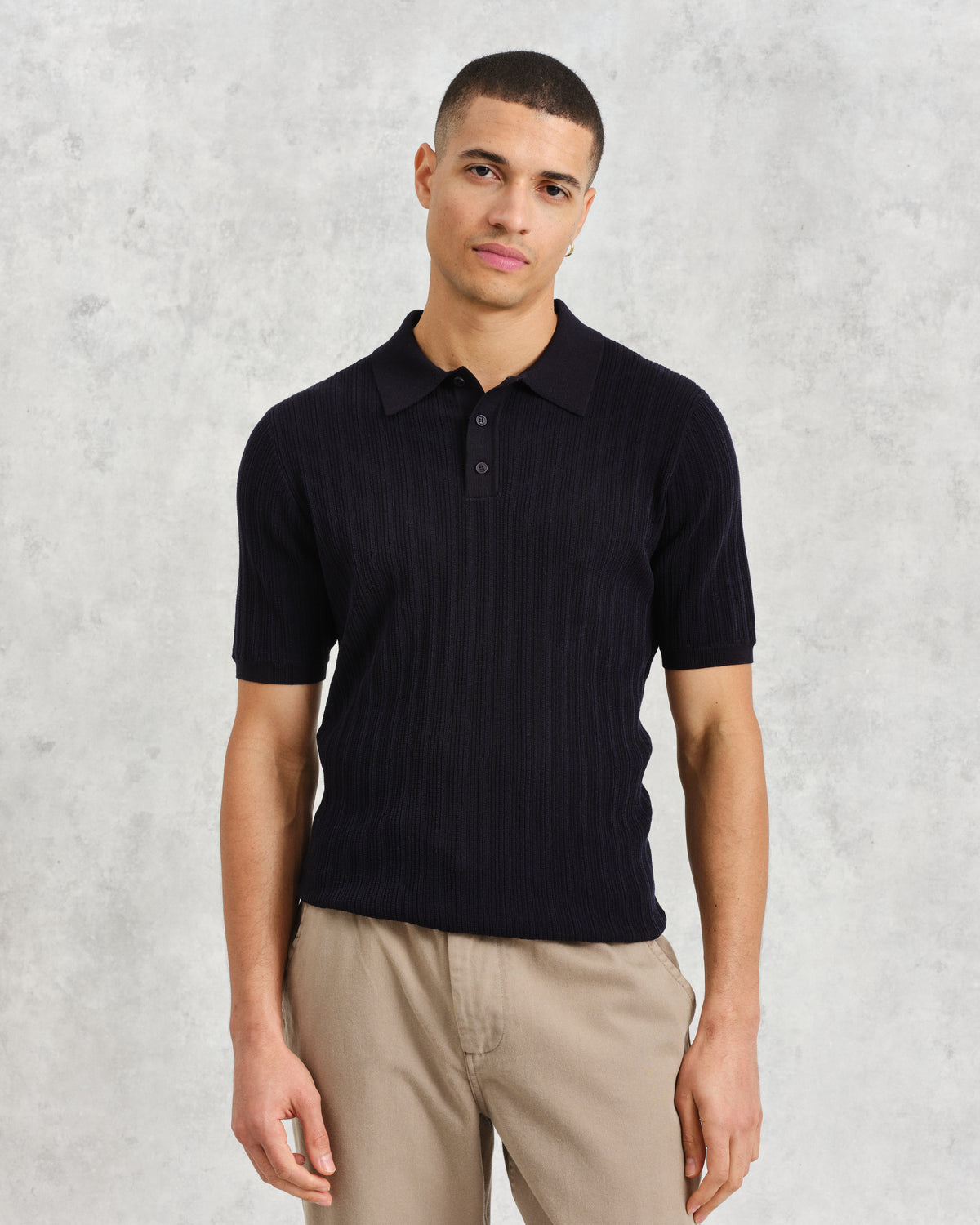 Naples Vertical Knit Polo