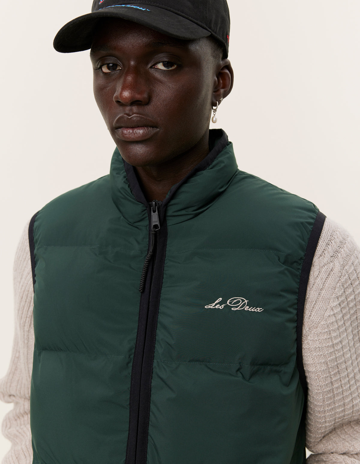 Newport Padded Vest, Pine Green