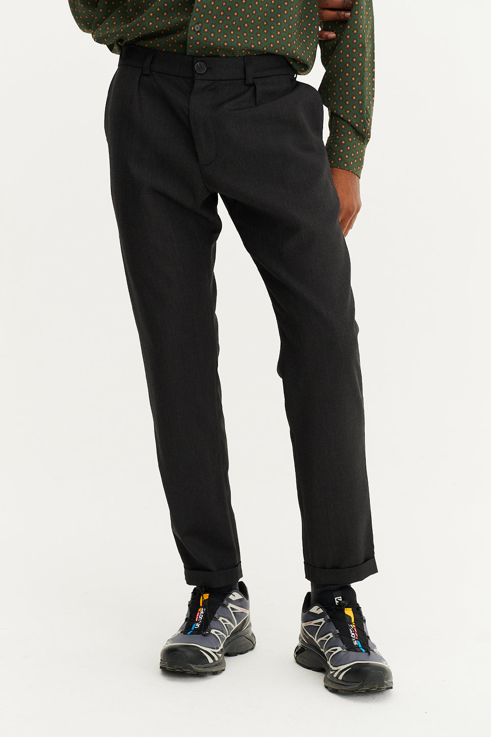 Sienna Tropical Wool Pant Anthracite