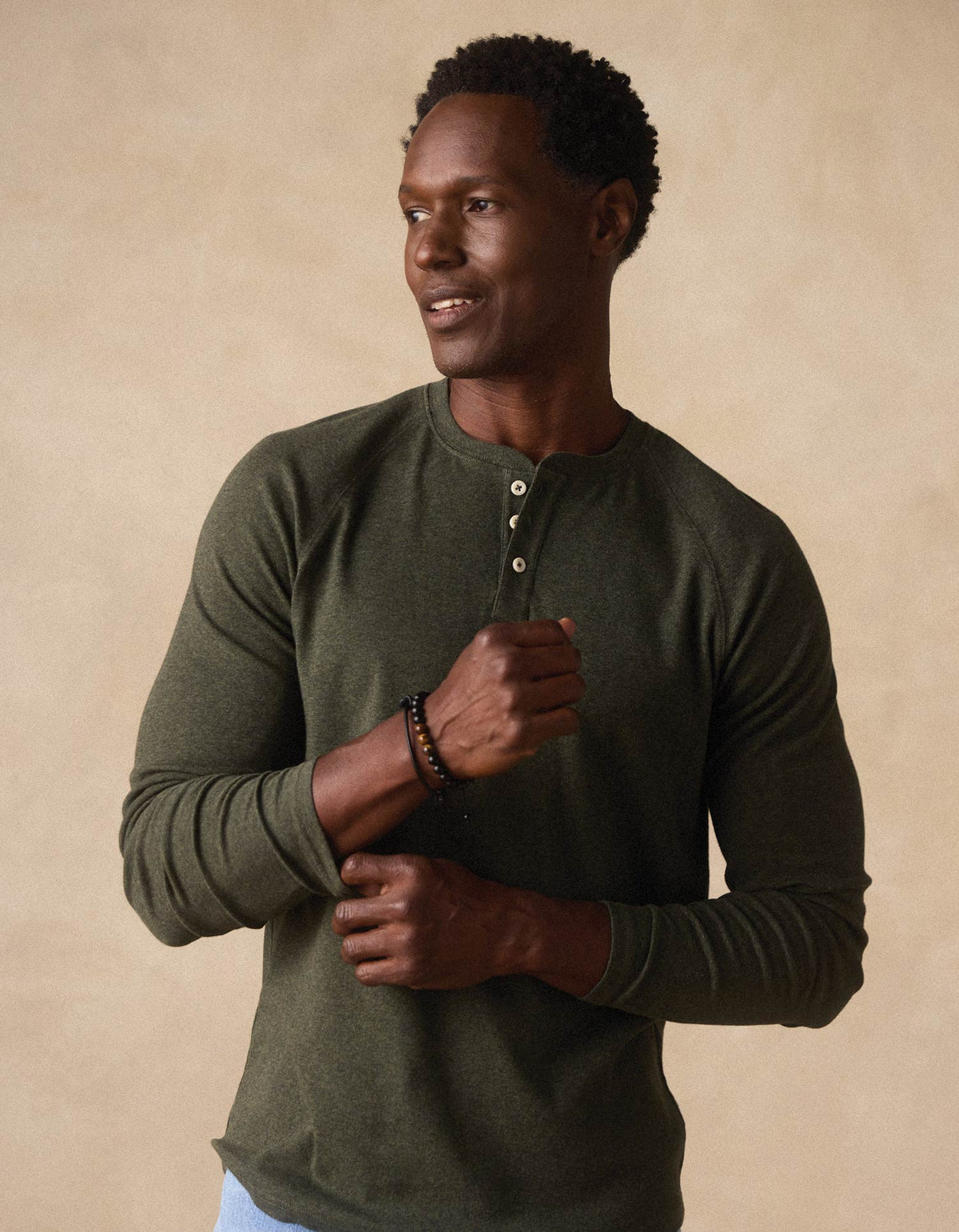 Puremeso Everyday Henley Olive