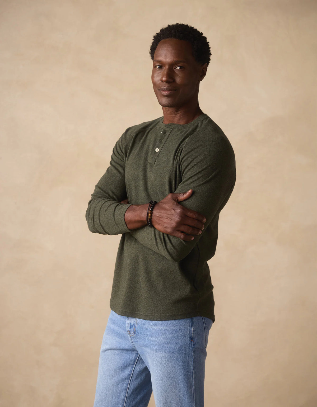 Puremeso Everyday Henley Olive