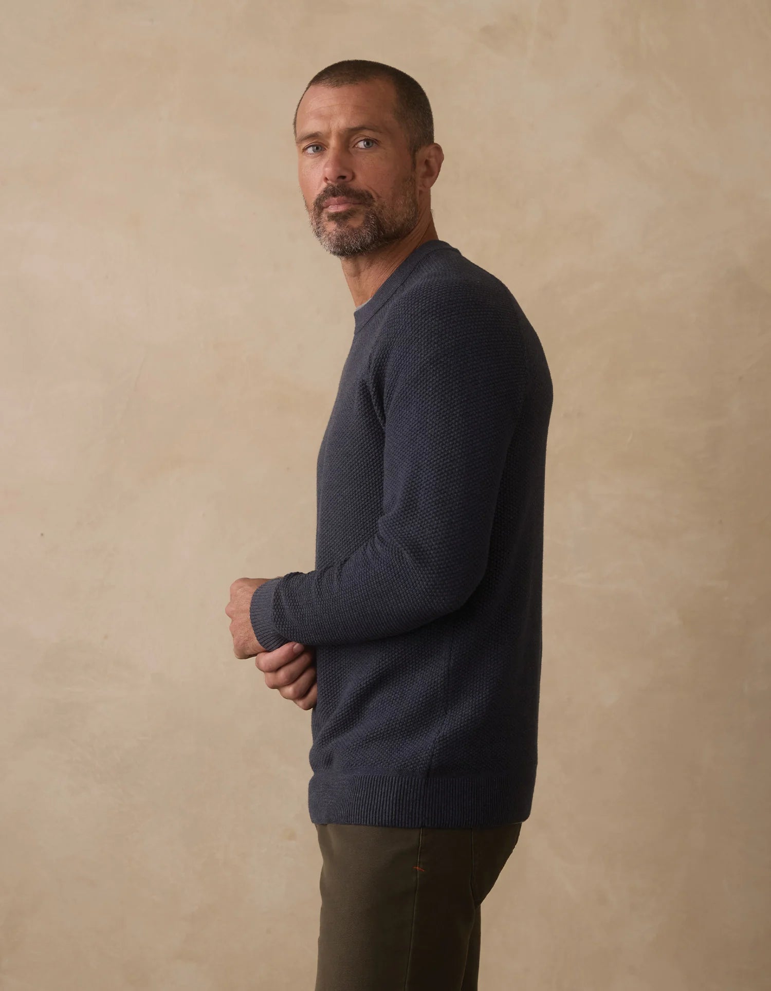 Coolmax Textured Crewneck Sweater Waterloo
