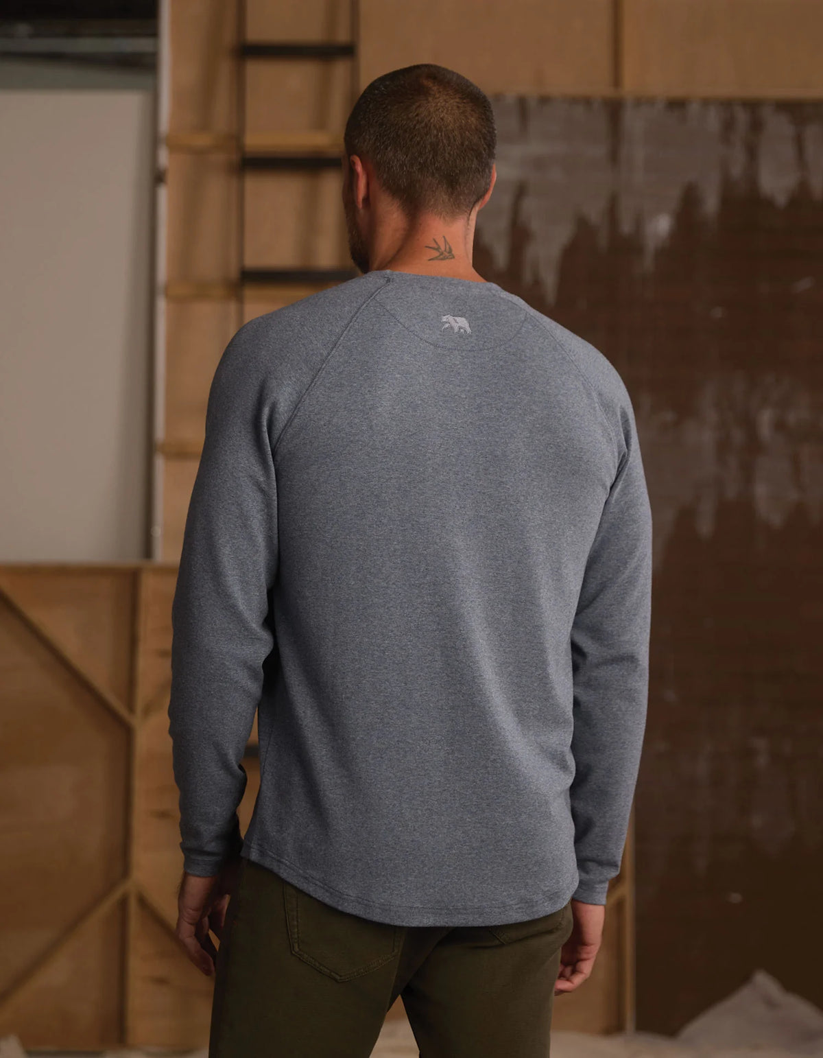 Puremeso Everyday Henley Bluestone