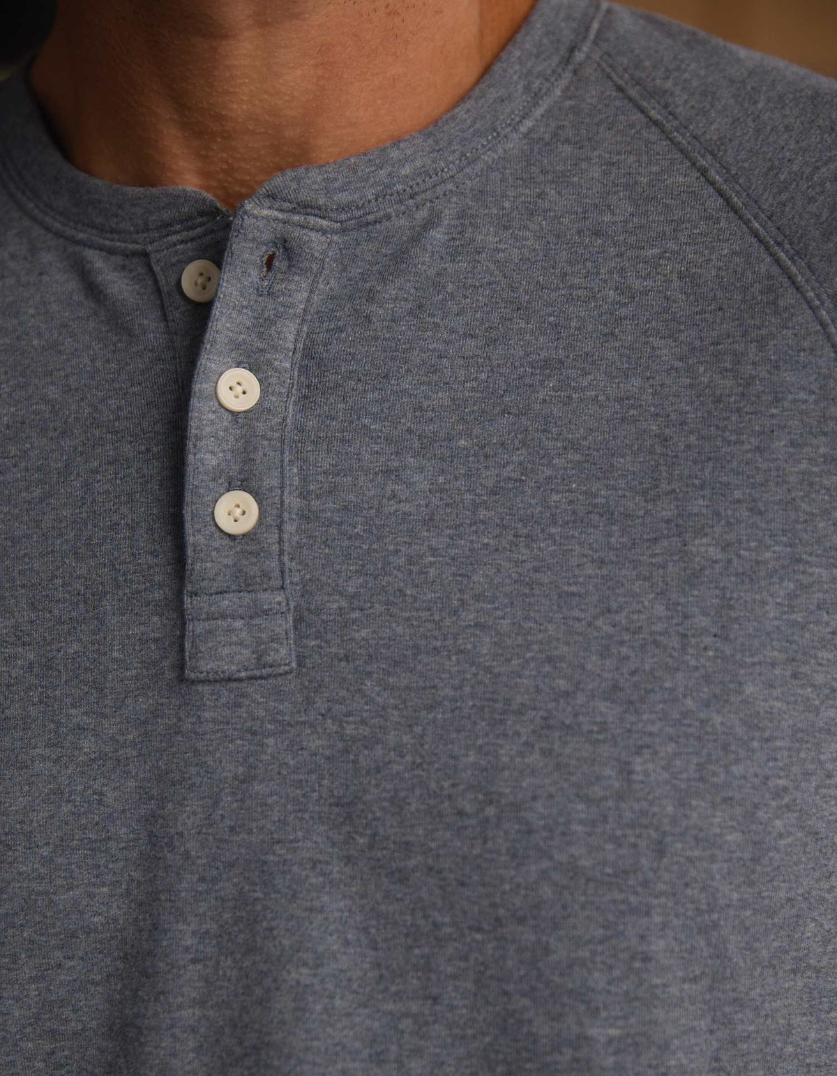 Puremeso Everyday Henley Bluestone