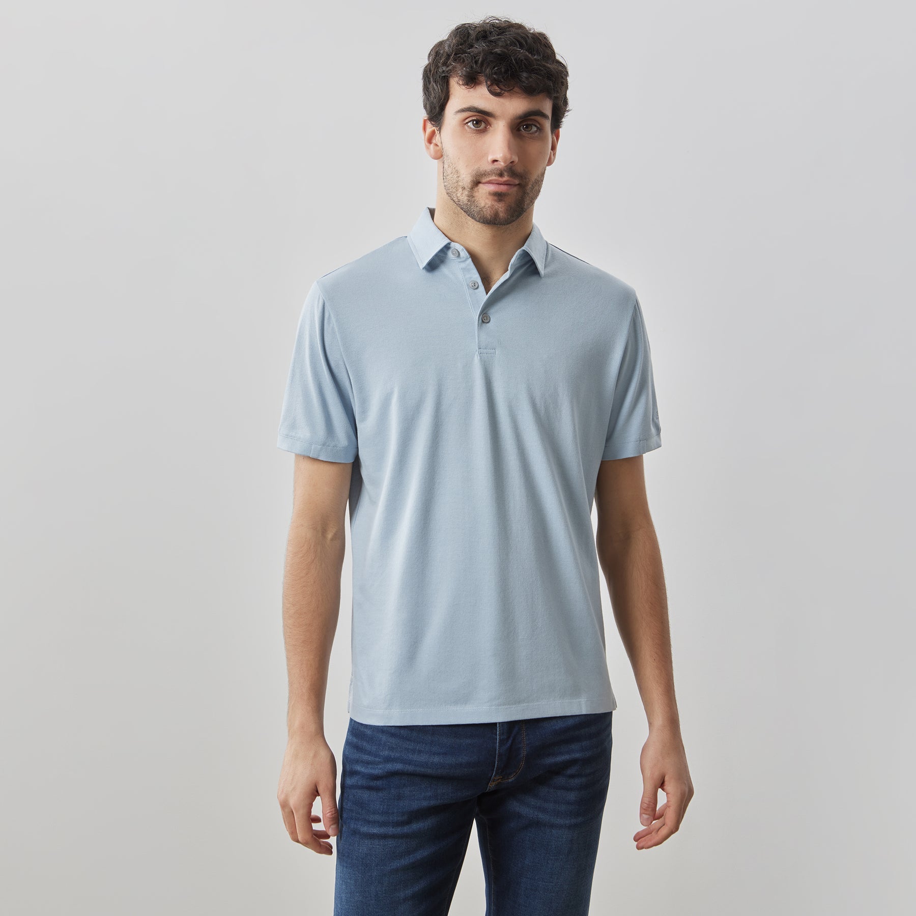 Ragdan Crepe-Knit Polo