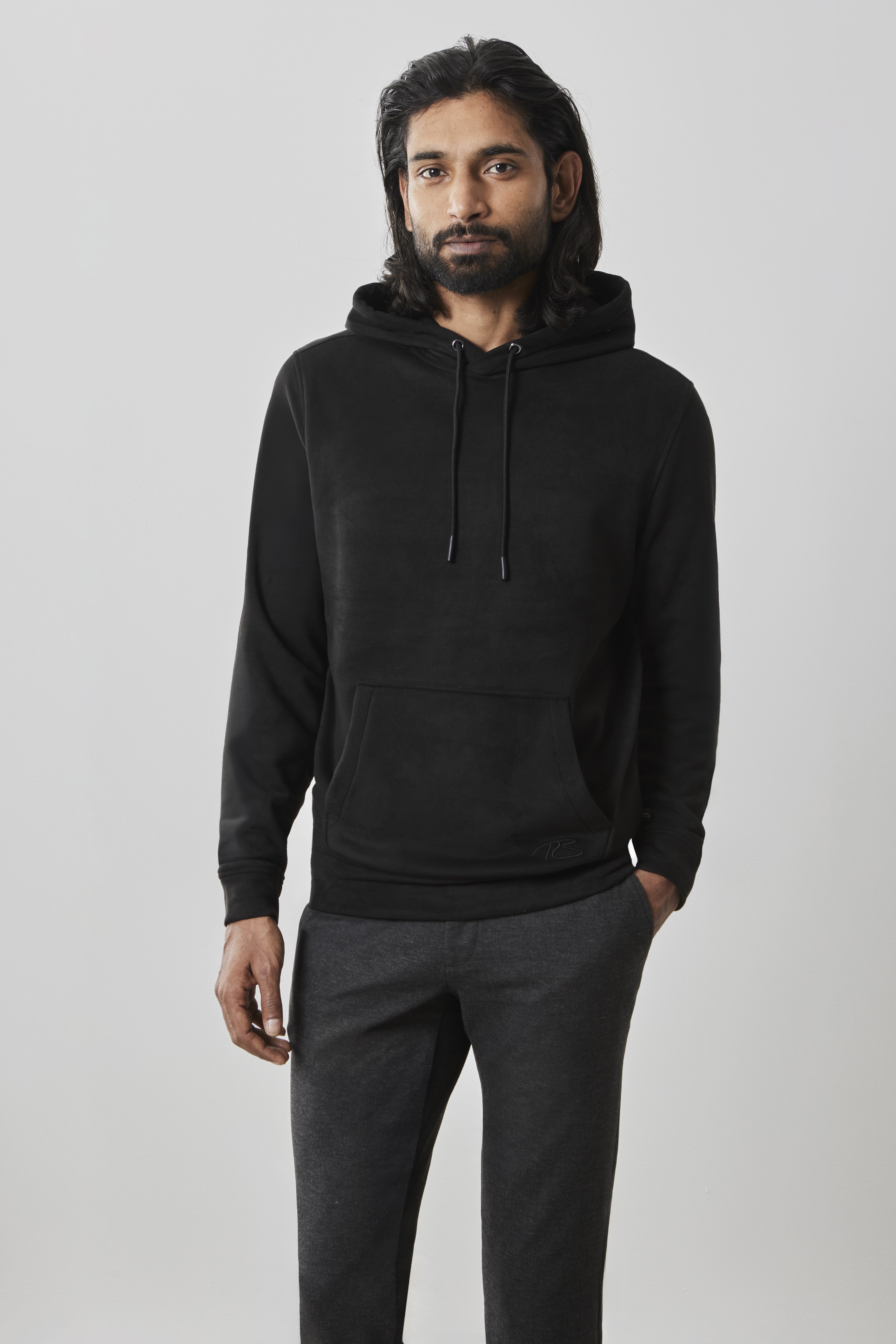 Sidewinder FX Suede Hoodie in Black