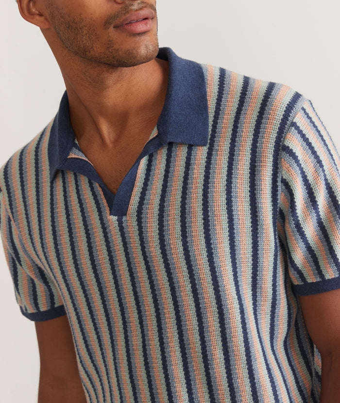 Archive Liam Sweater Polo Cool Multi Stripe