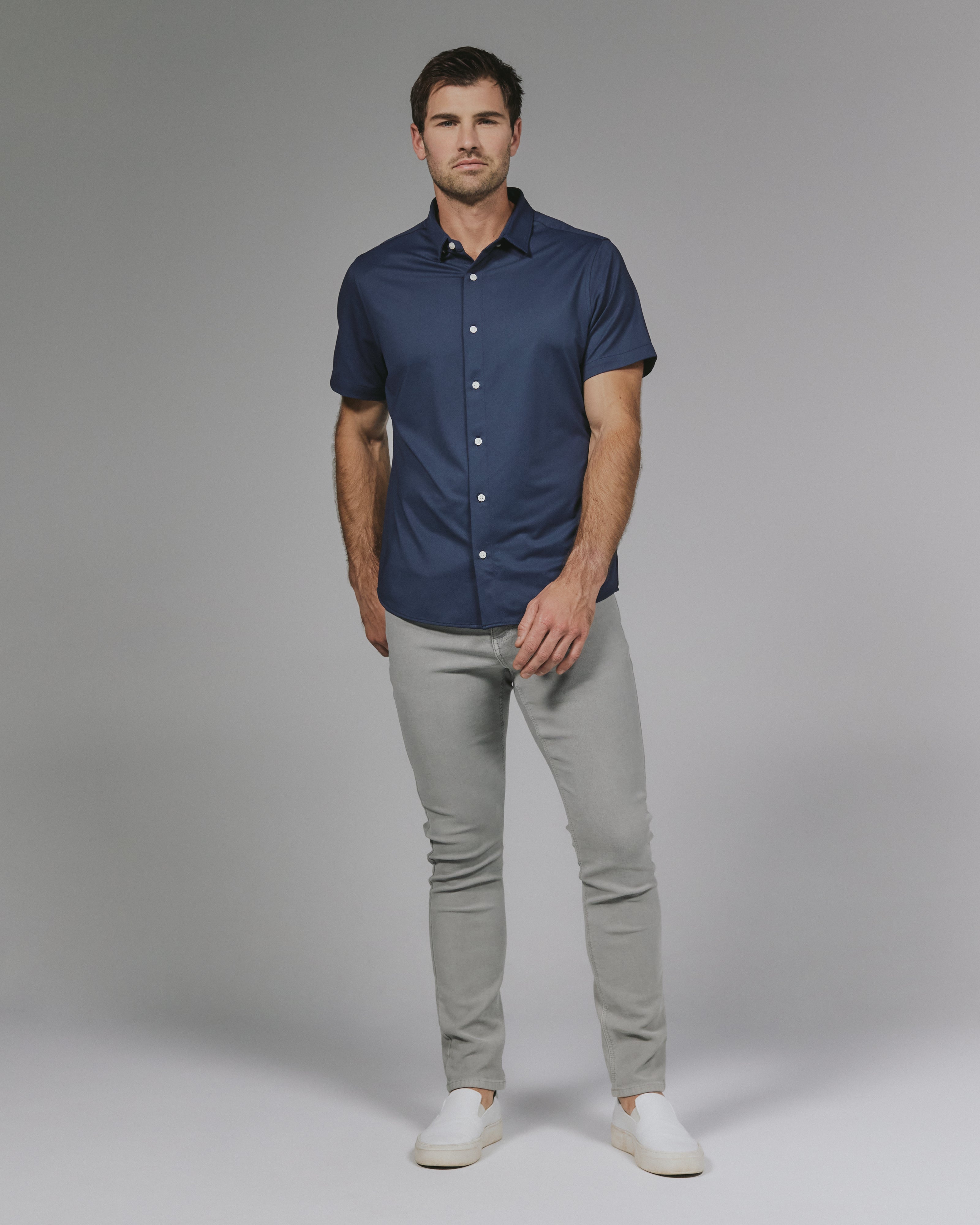 Owen Button-Up Island Blue