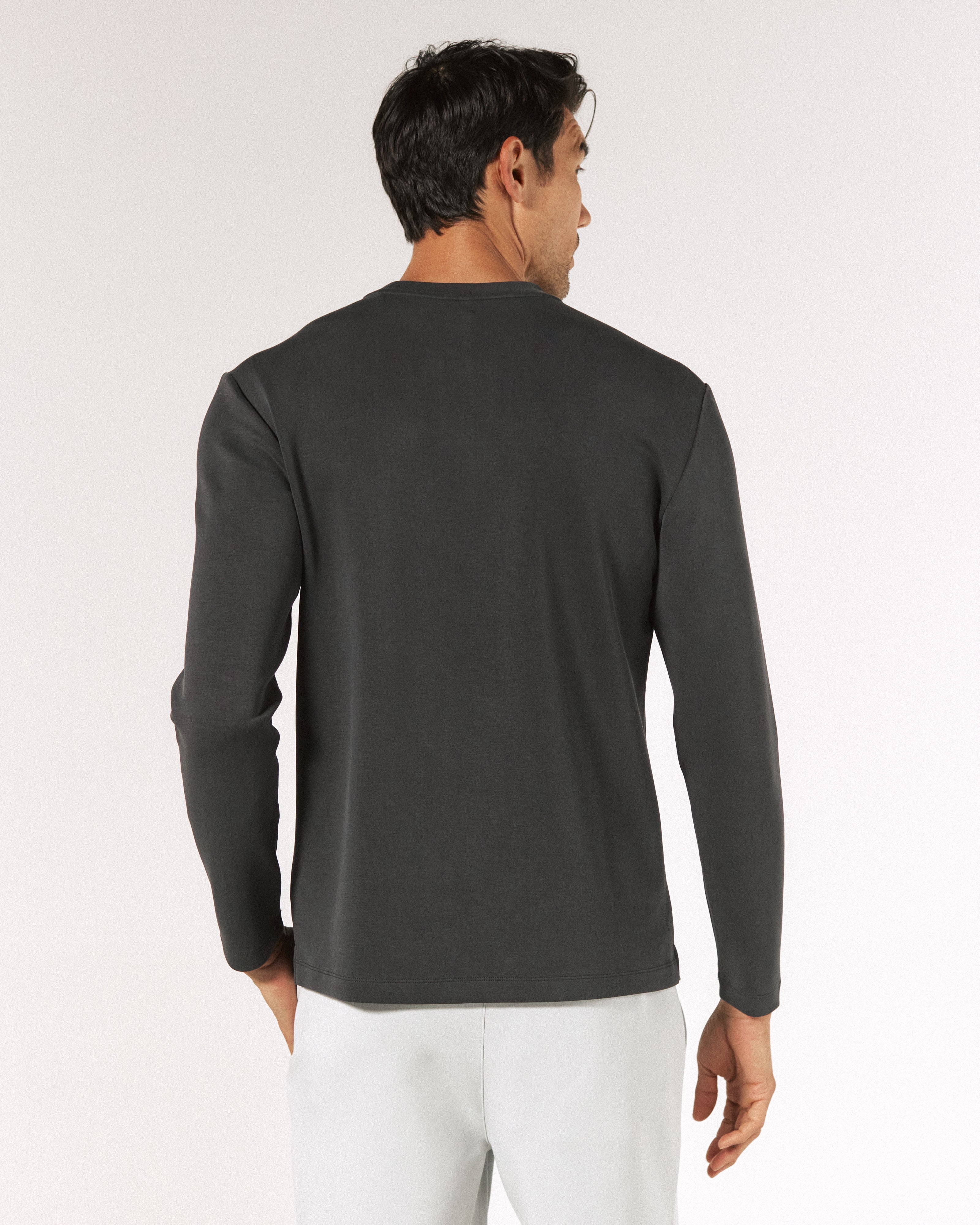 Rev Long Sleeve Modal Tee Anthracite