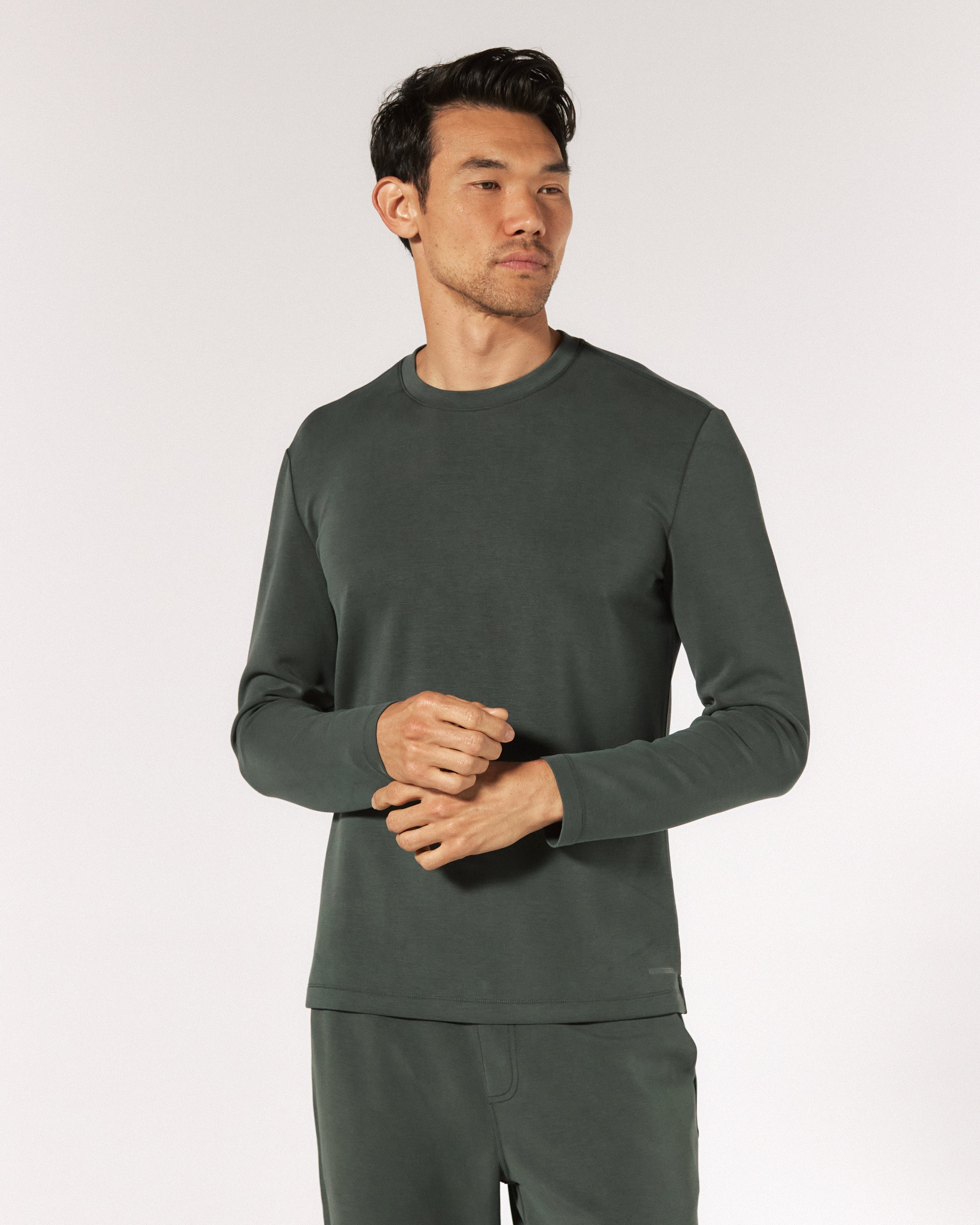 Rev Long Sleeve Modal Tee Basil