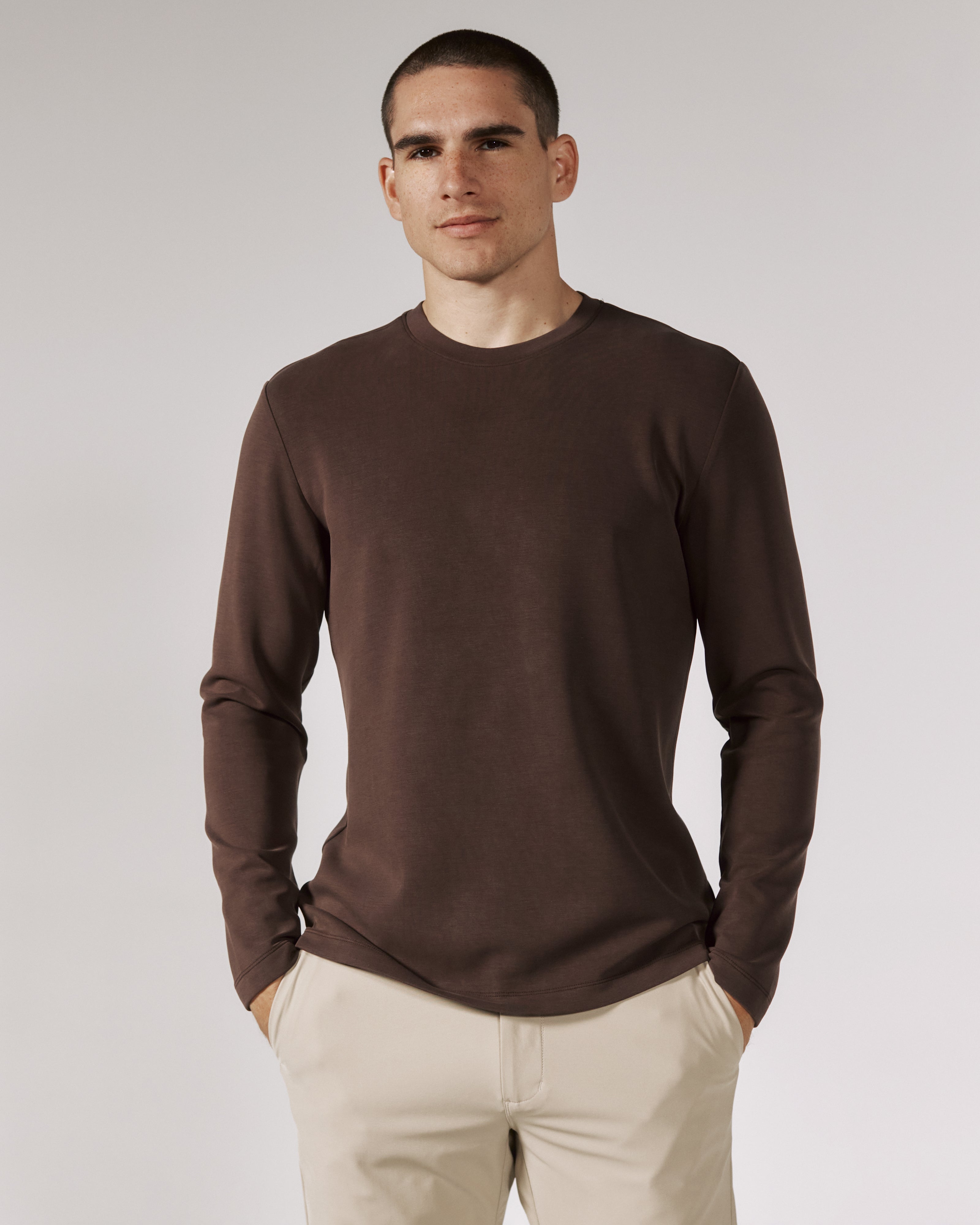 Rev Long Sleeve Modal Tee Bordeaux