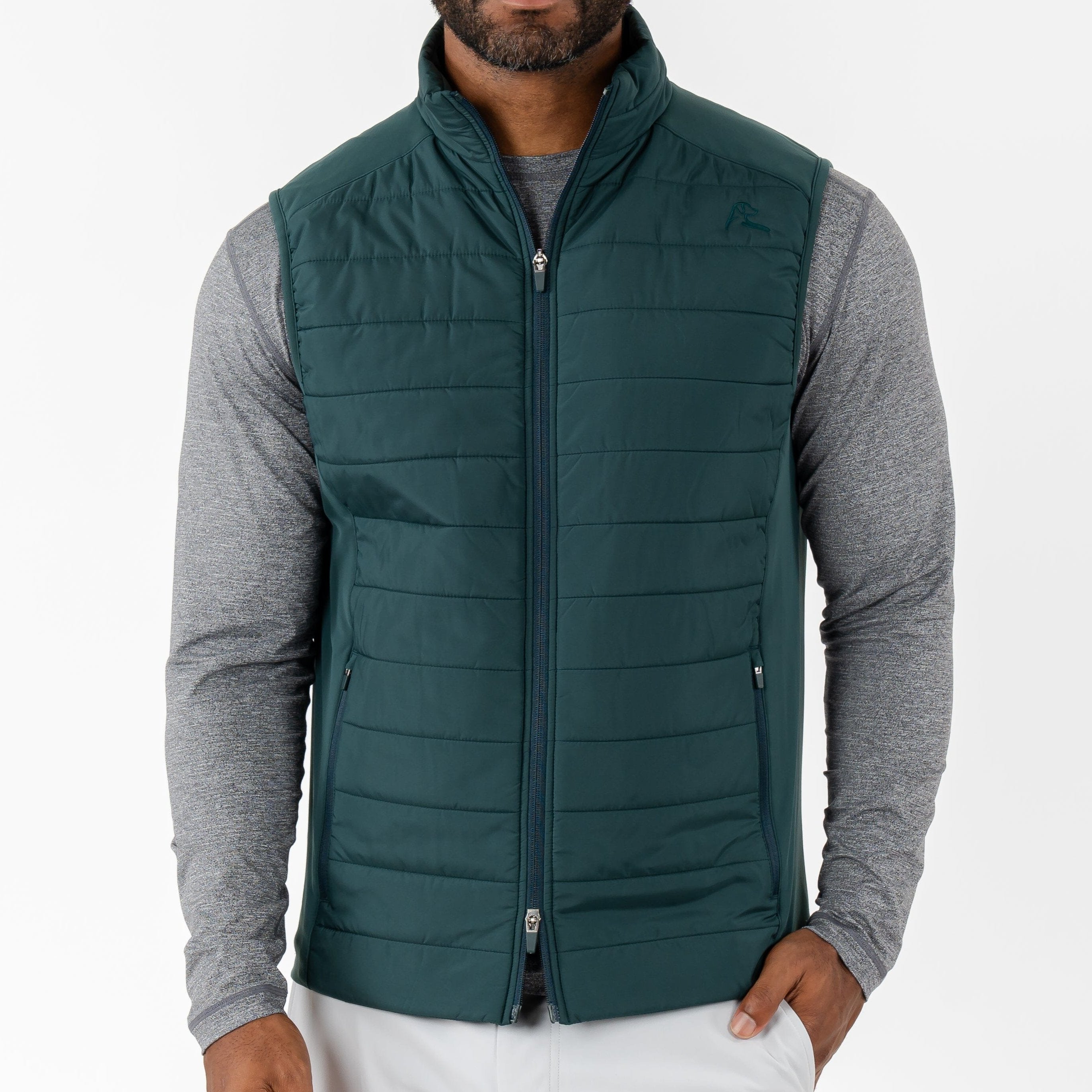 Fulton Quilted Performance Vest Ponderosa Green