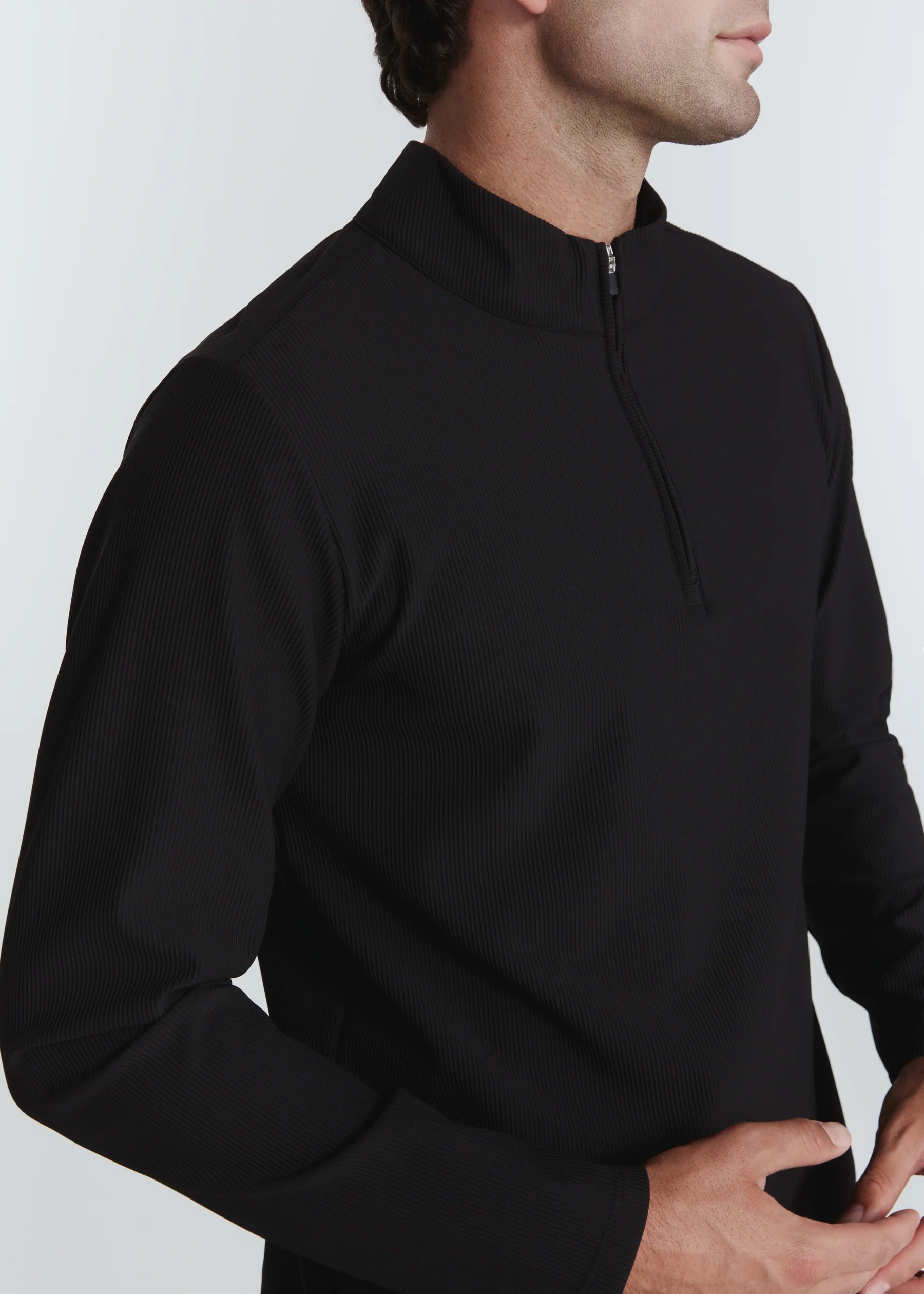 Drift Quarter Zip Pullover Black