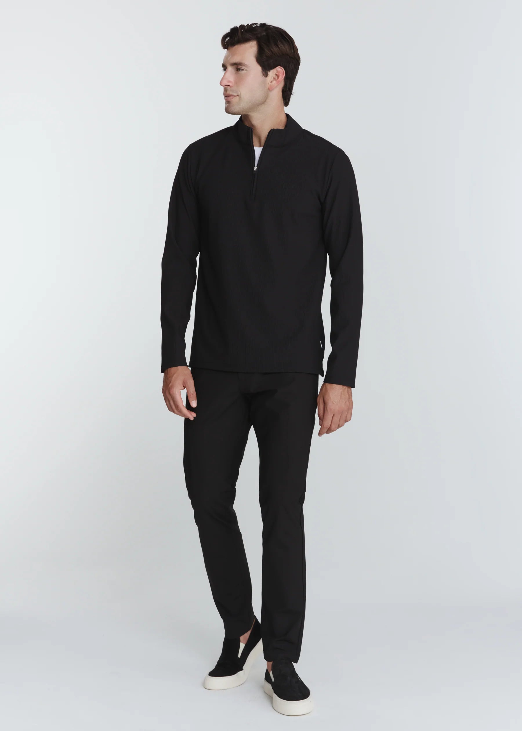 Drift Quarter Zip Pullover Black