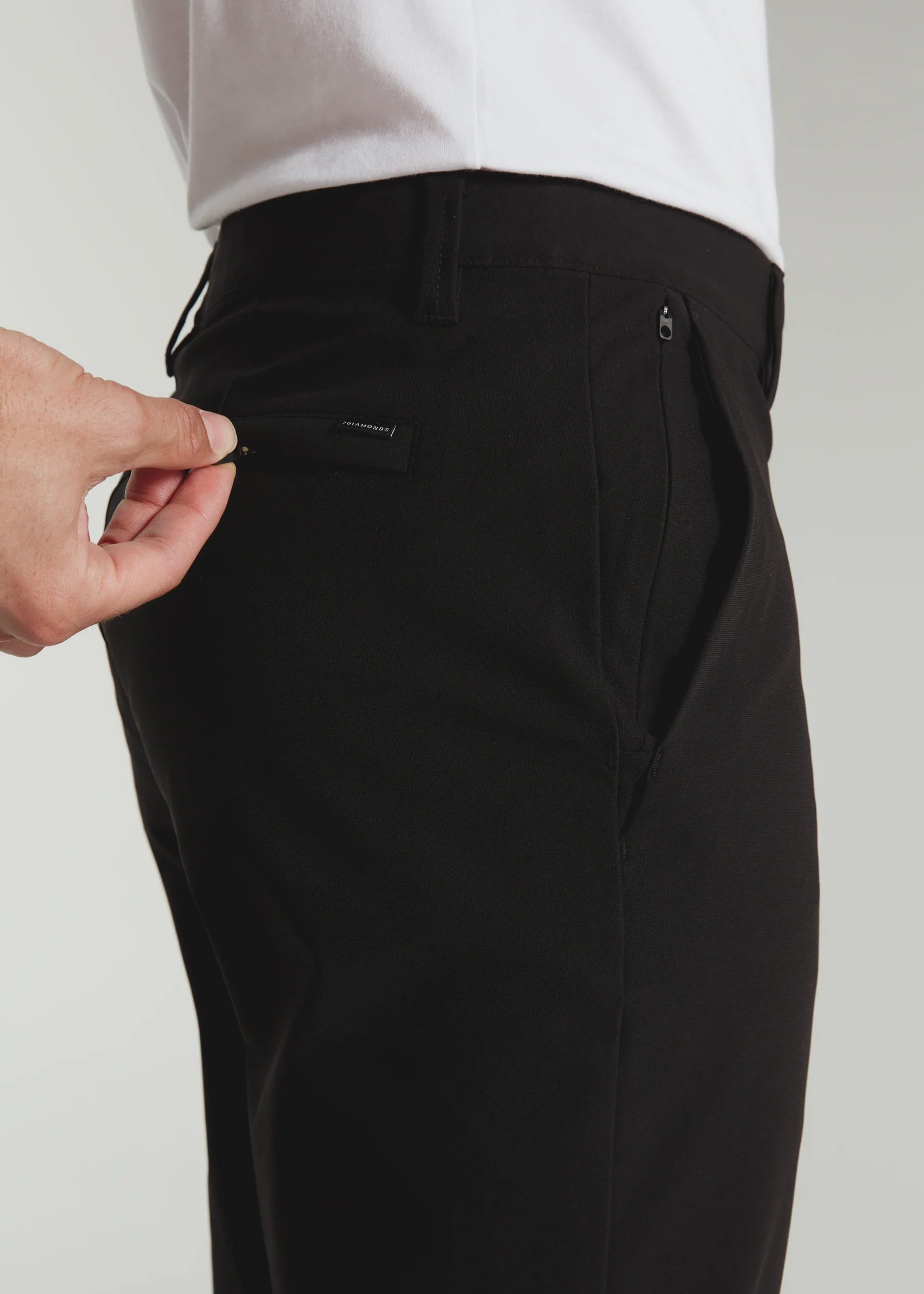 Infinity Athletic Fit Chino Pant Black