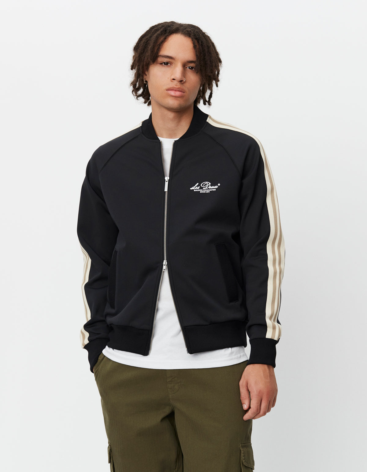 Sterling Track Jacket Black/Ivory