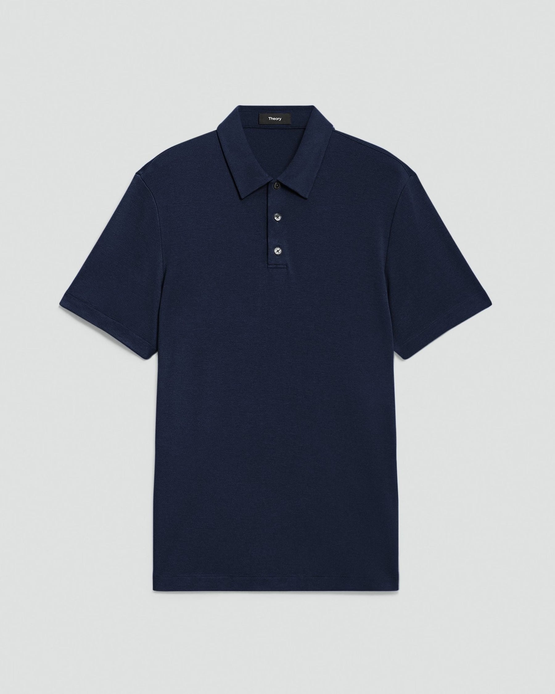 Bron Polo Shirt in Anemone Modal Jersey Baltic