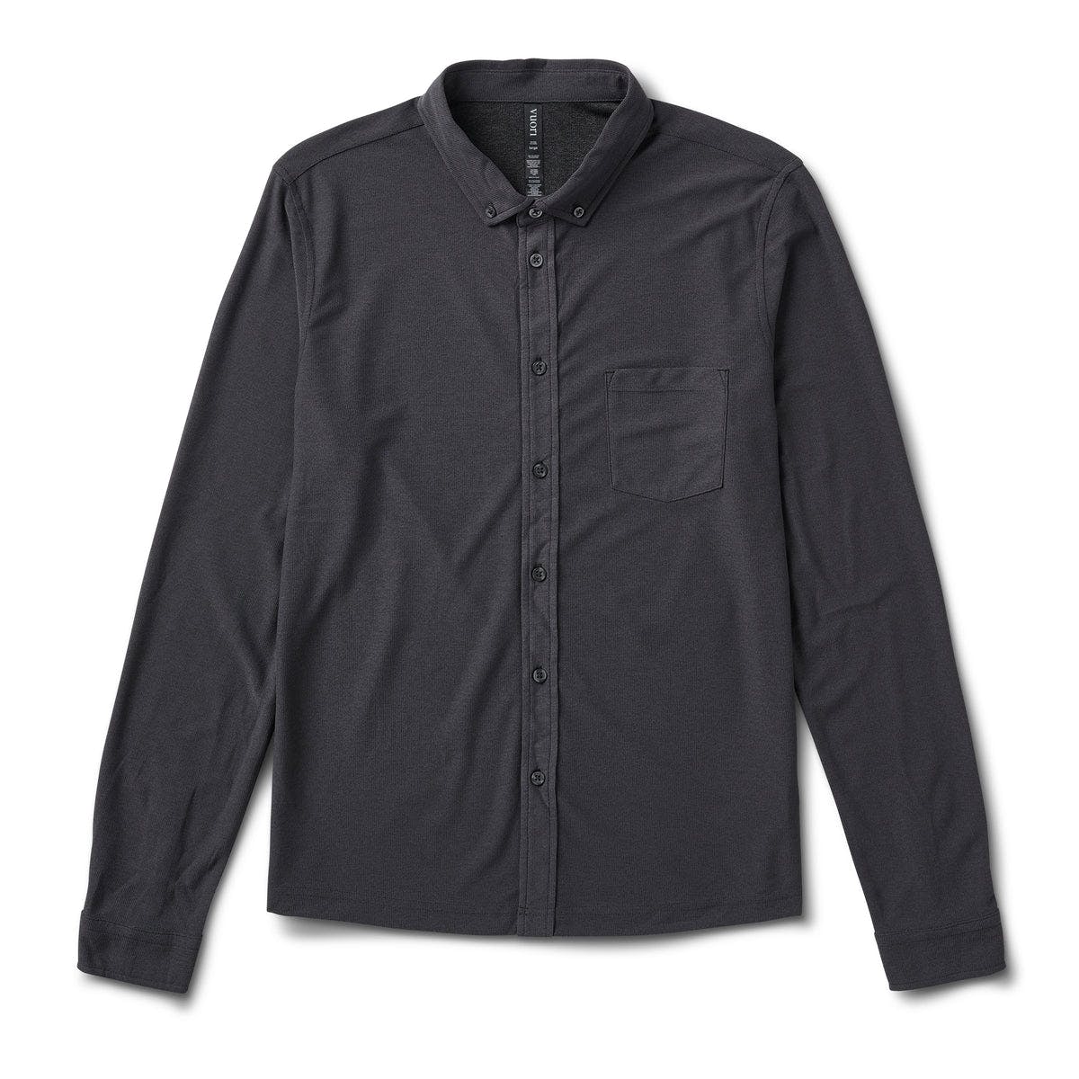 Long Sleeve Ace Button Down Charcoal