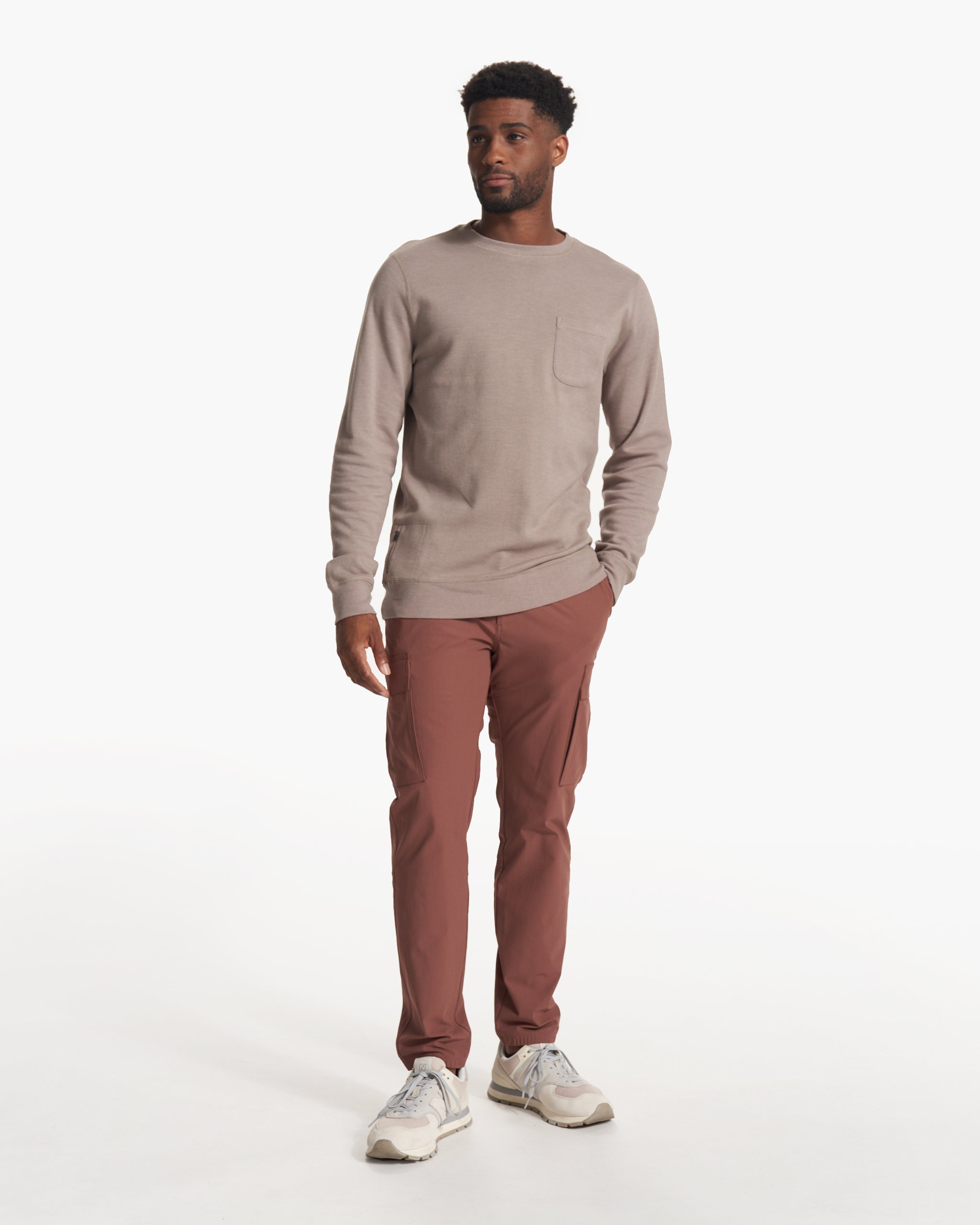 Jeffreys Pullover Walnut Heather