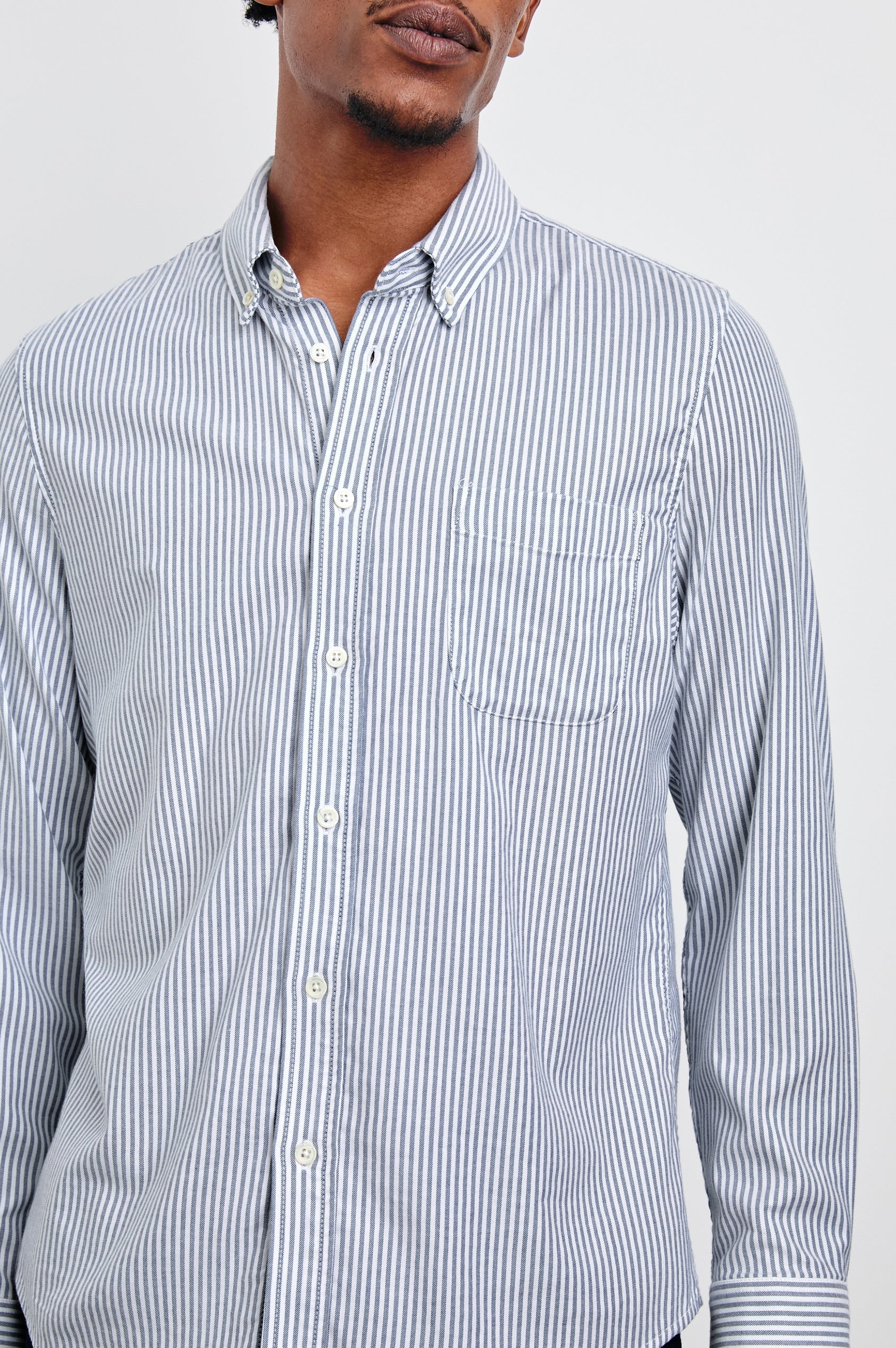 Vance Shirt Blue/White Stripe