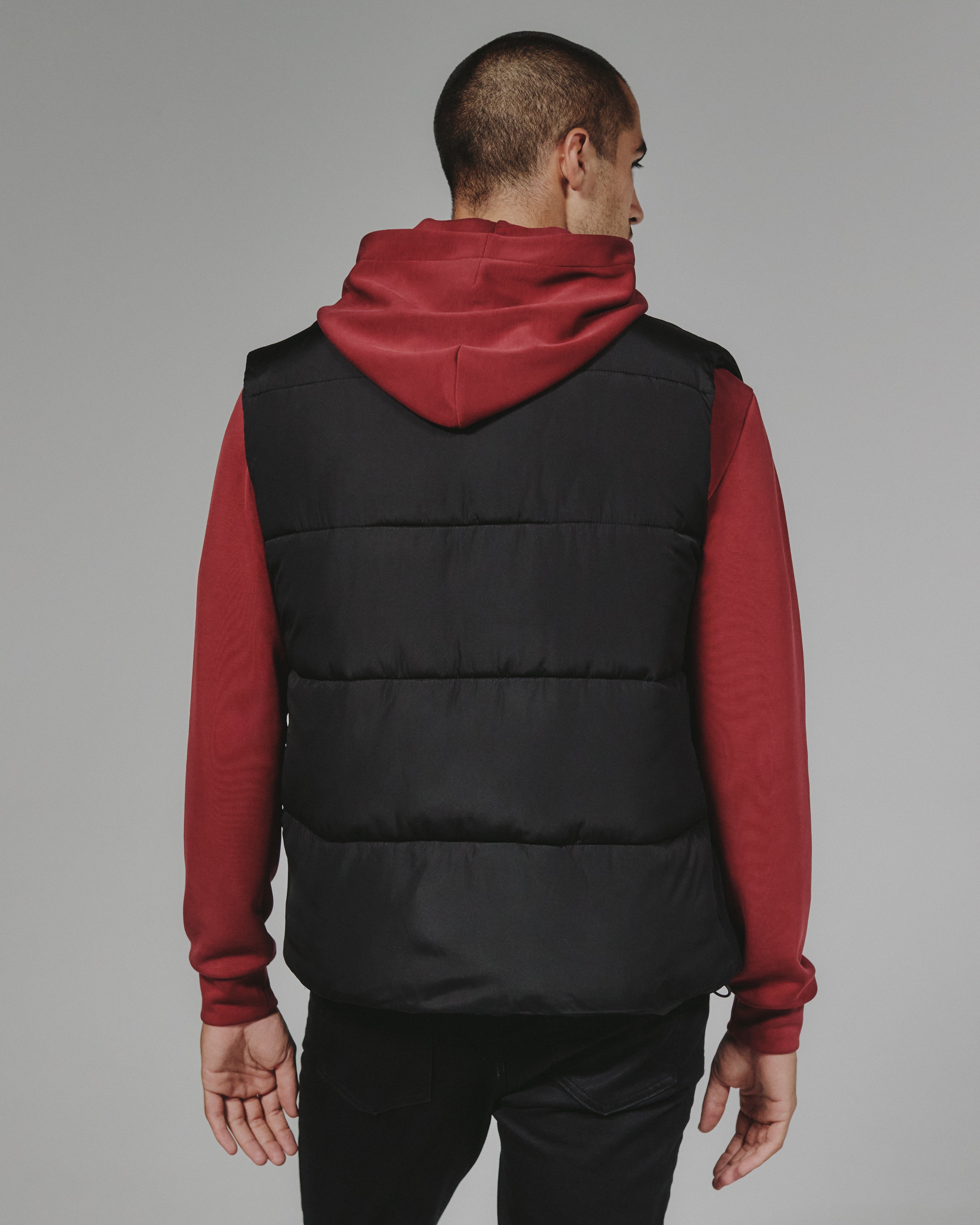 Crusade Puffer Vest, Black