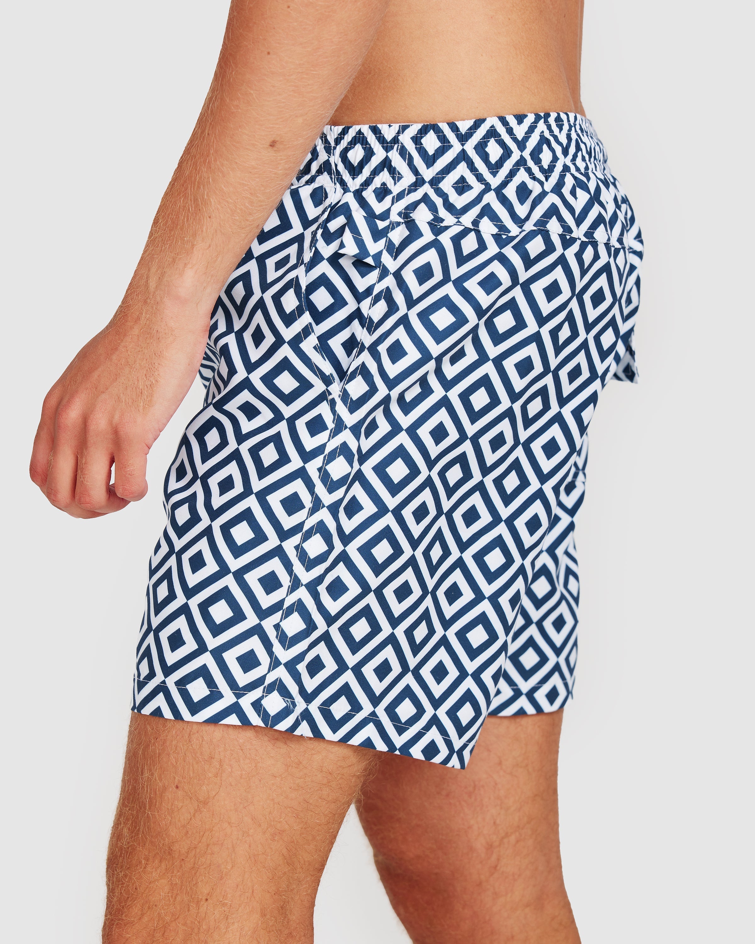 Venice Swim Short Blue Geo