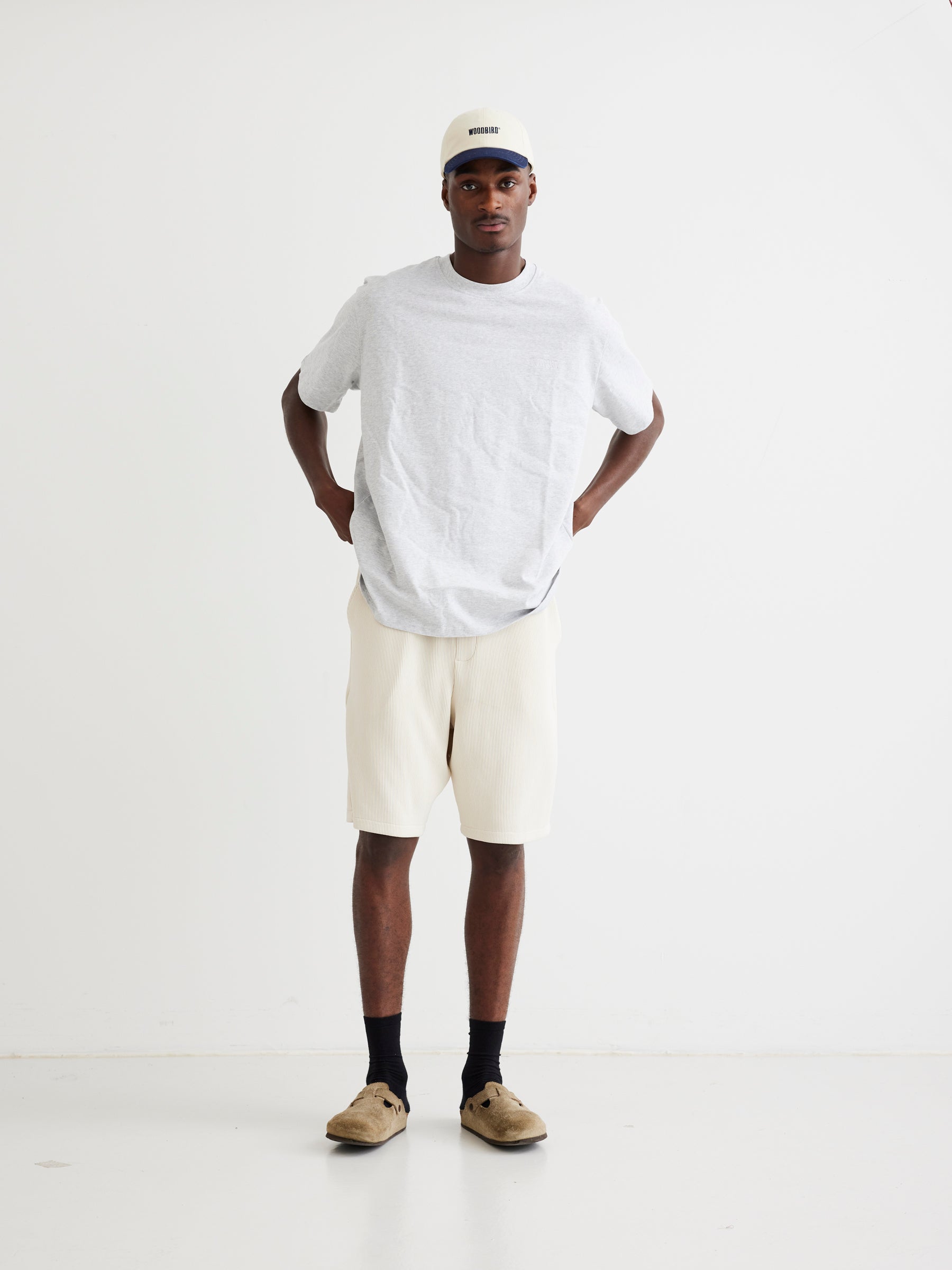 WBBen Plisse Shorts Off White