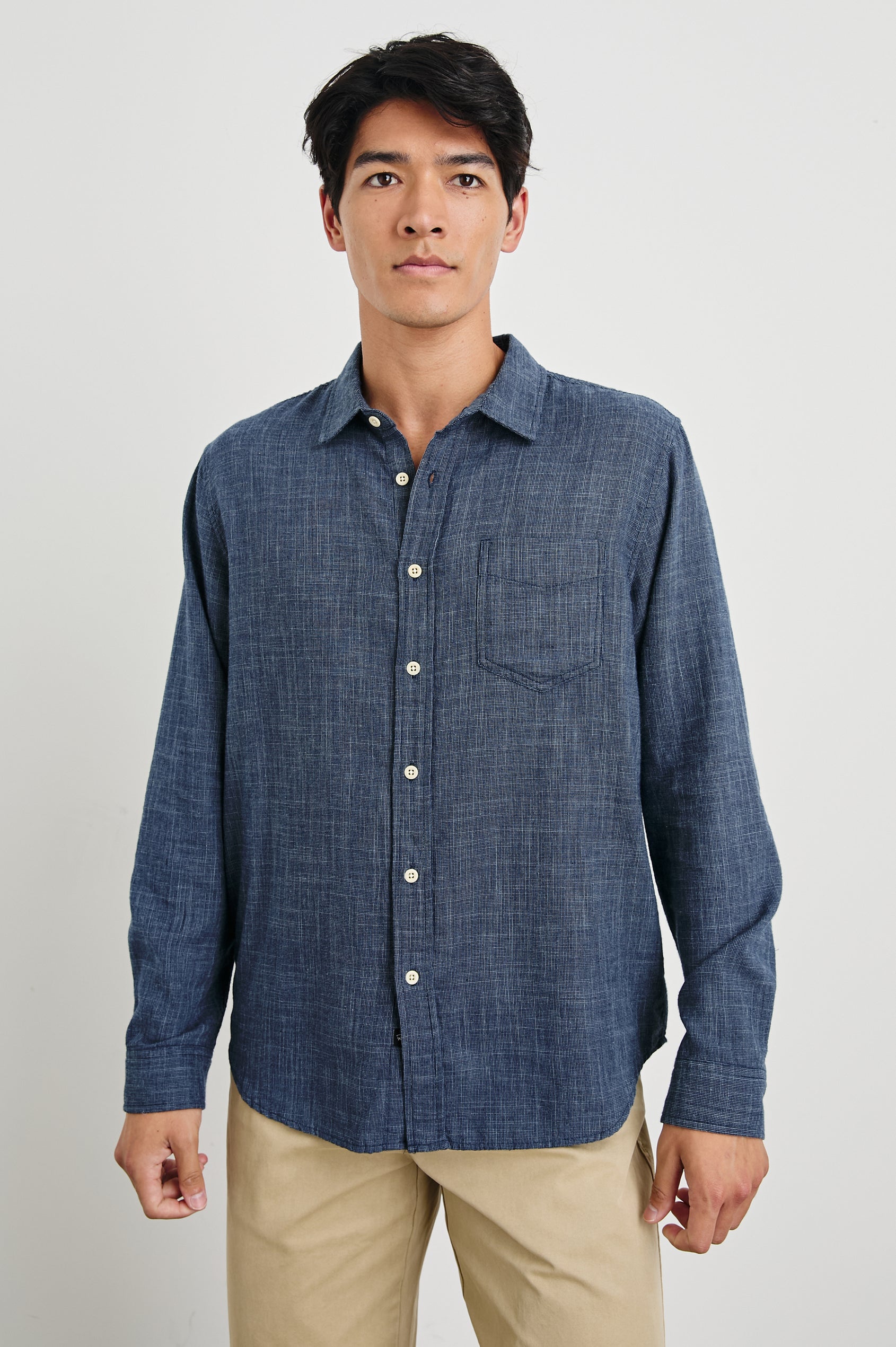 Wyatt Shirt Navy Etch