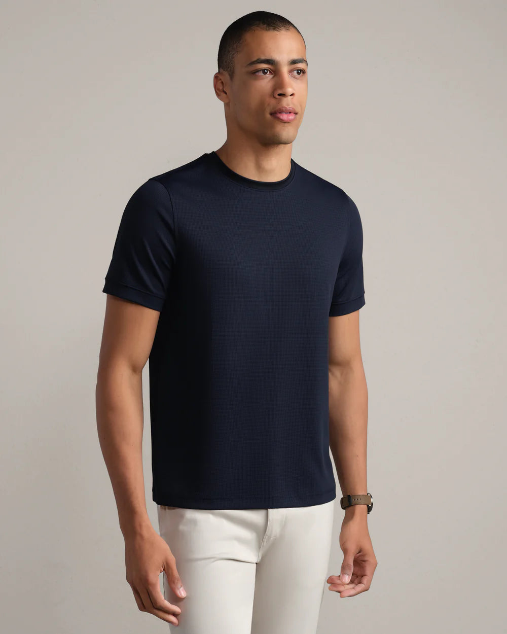 Waffle Tech Tee True Navy