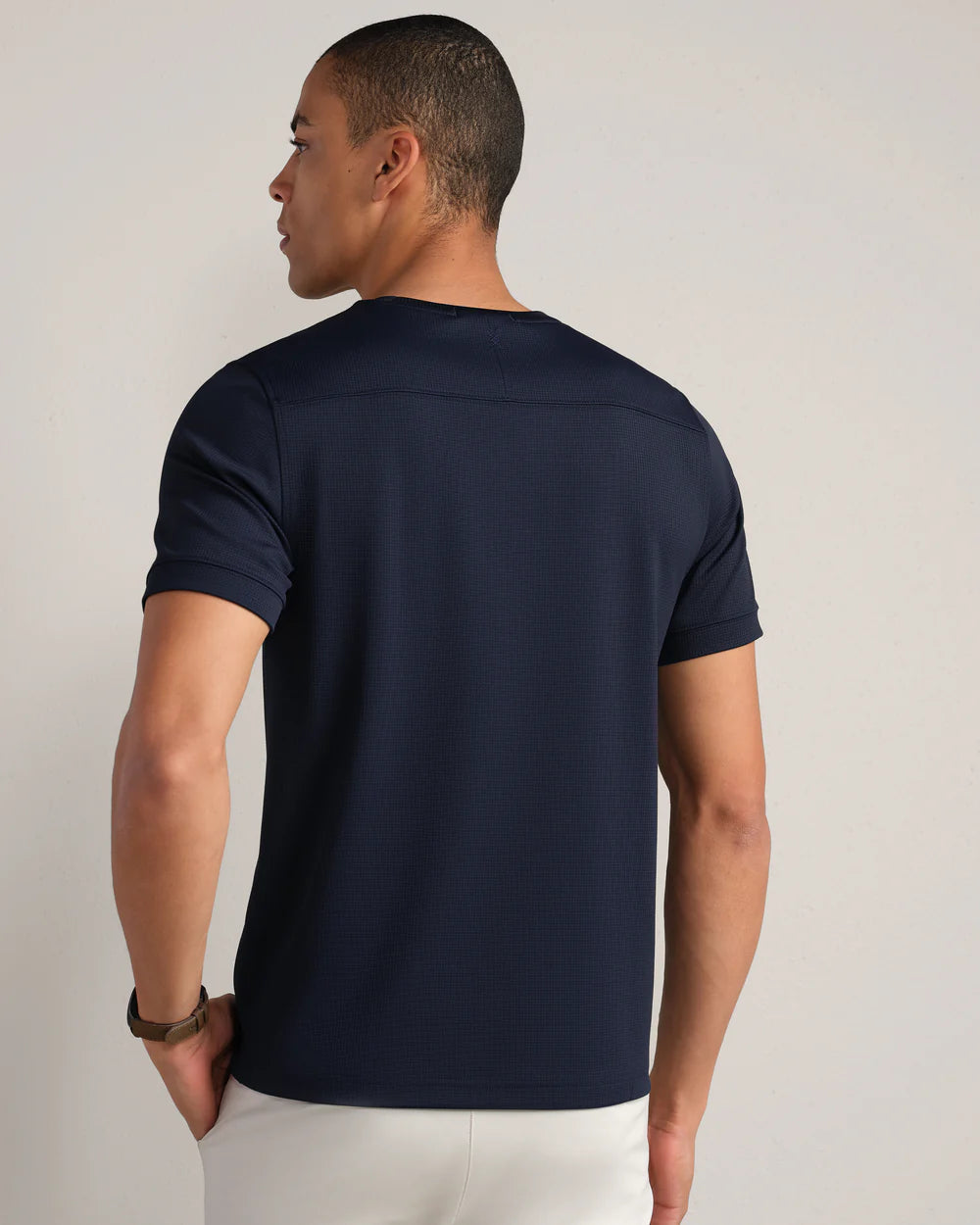 Waffle Tech Tee True Navy